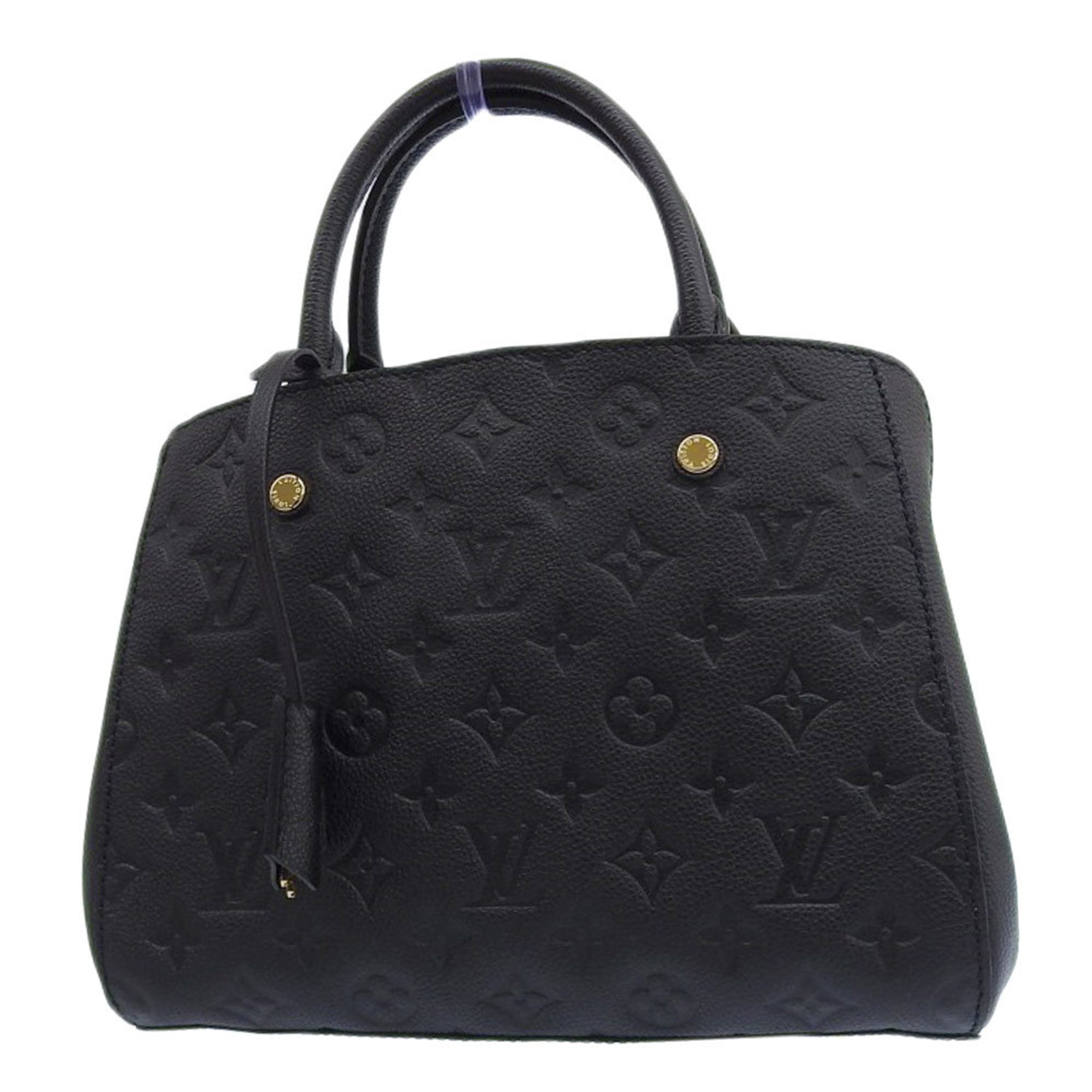 Louis Vuitton Monogram Empreinte Black Noir Leather Handbag (Pre-Owned)