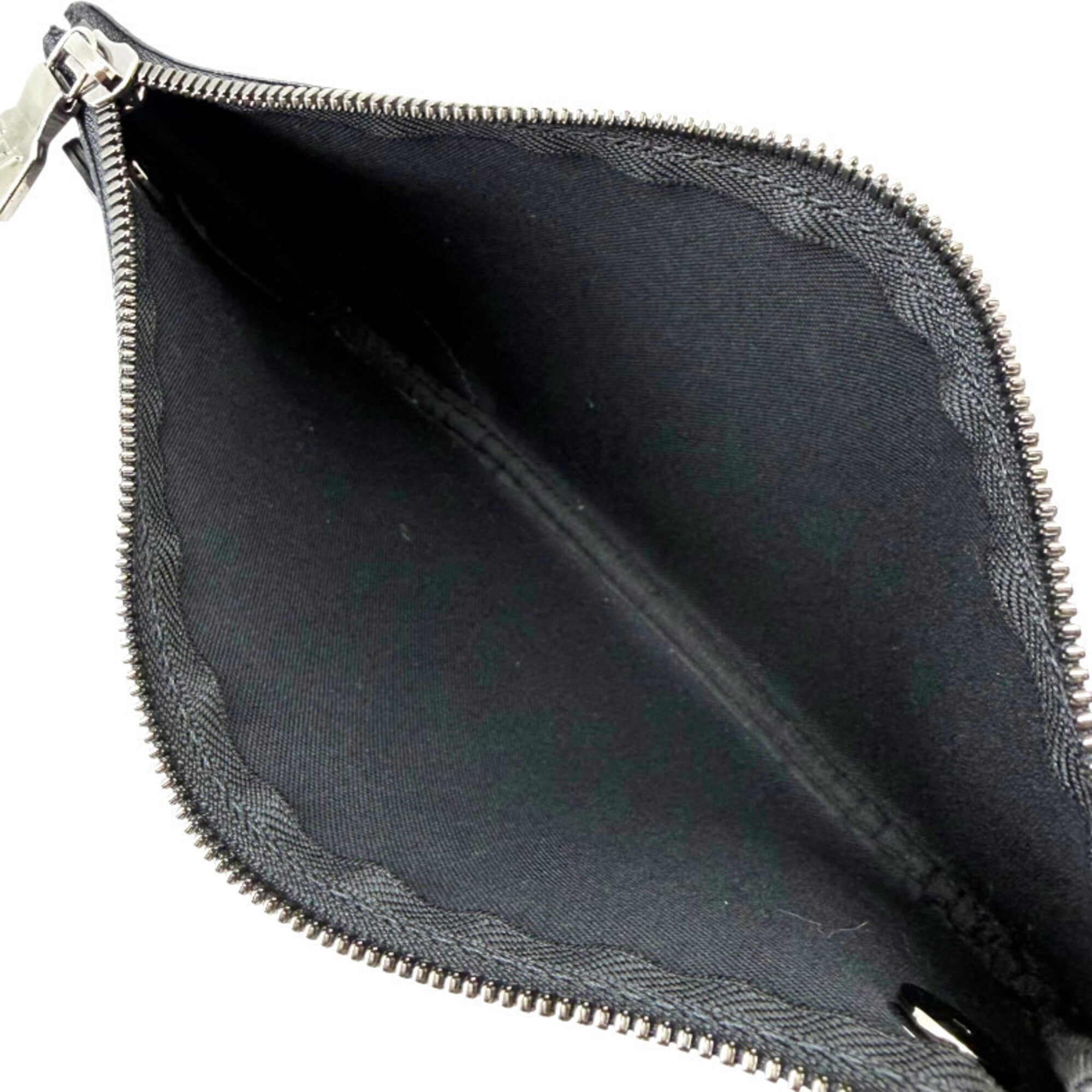 Louis Vuitton Monogram Eclipse Black Gray Monogram Eclipse Monogram Eclipse Pouch Shoulder Bag (Pre-Owned)
