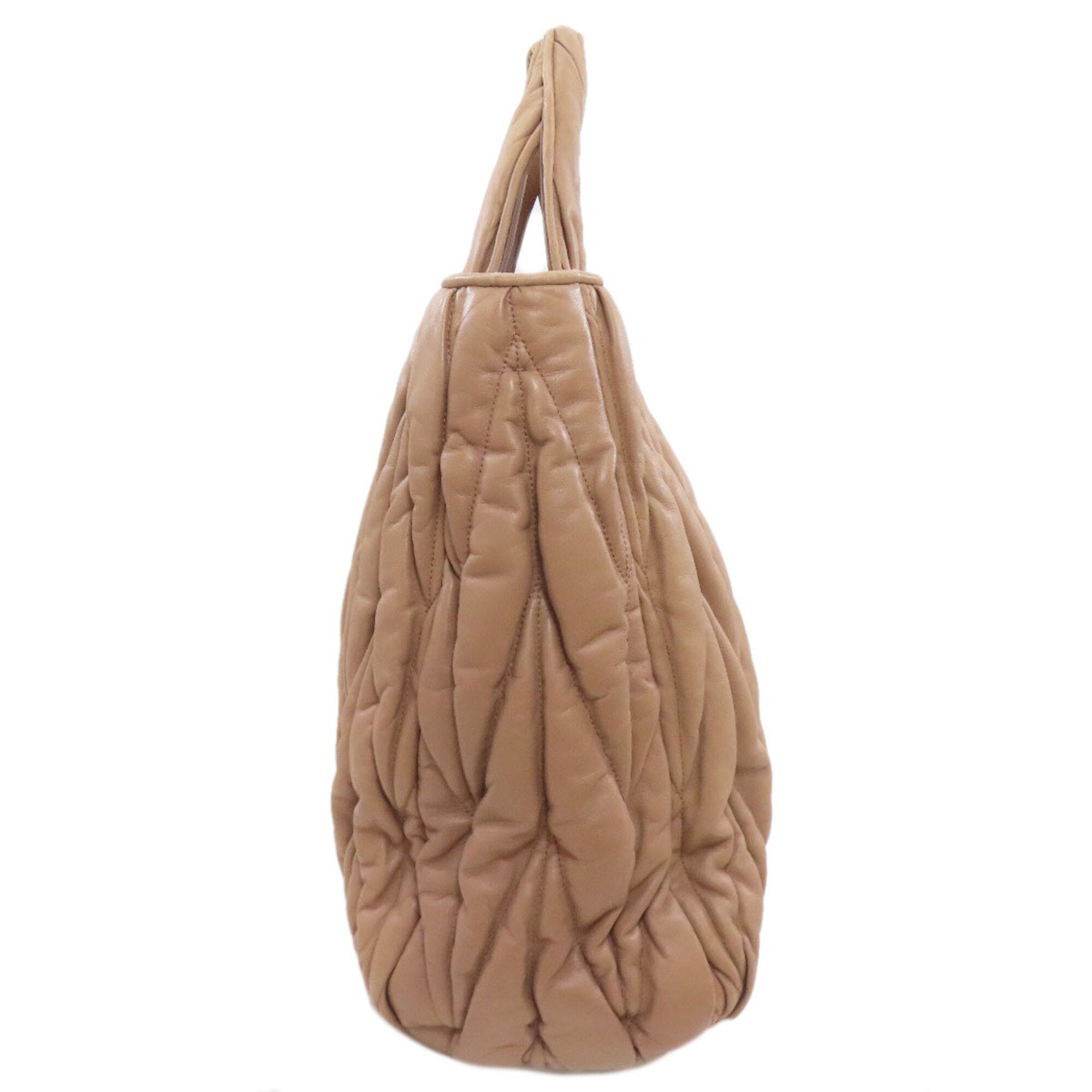 Miu Miu Brown Leather Handbag (Pre-Owned)
