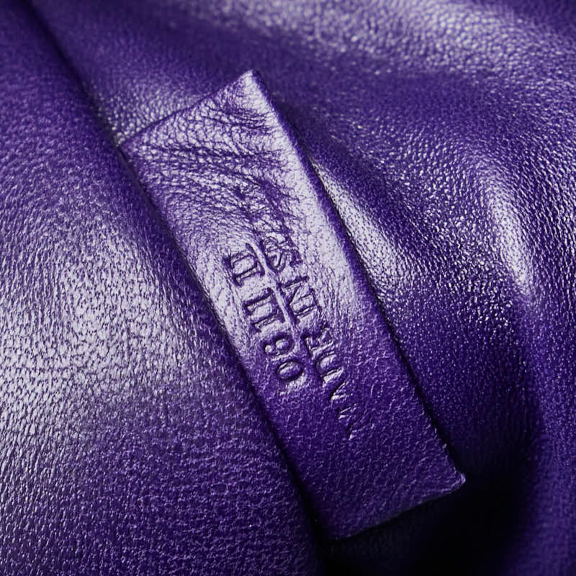 Loewe Purple Leather Handbag (Pre-Owned)