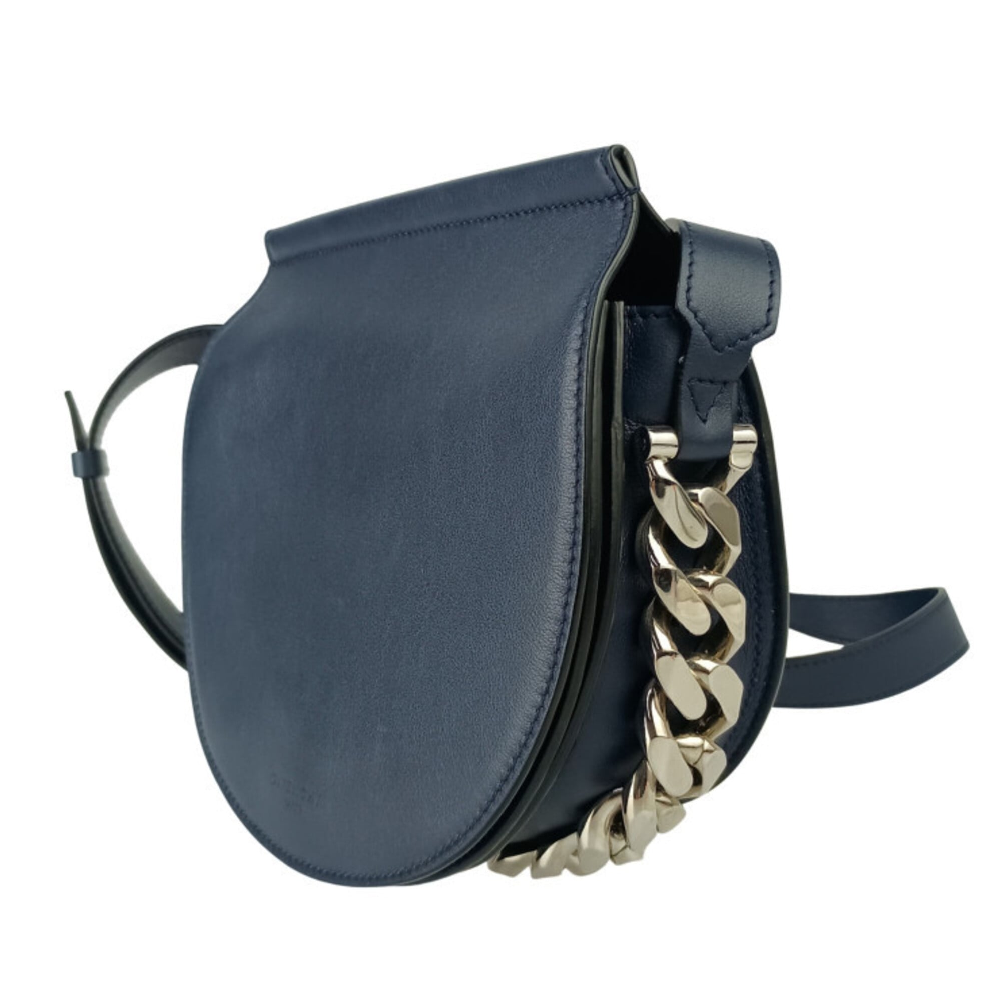 Givenchy Navy Leather Shoulder Bag (Pre-Owned)