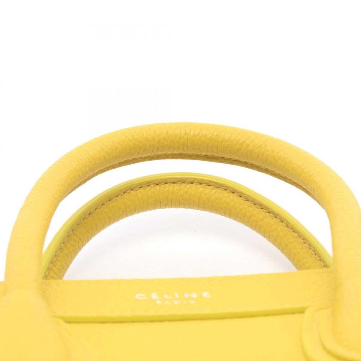 Celine Yellow Leather Handbag (Pre-Owned)