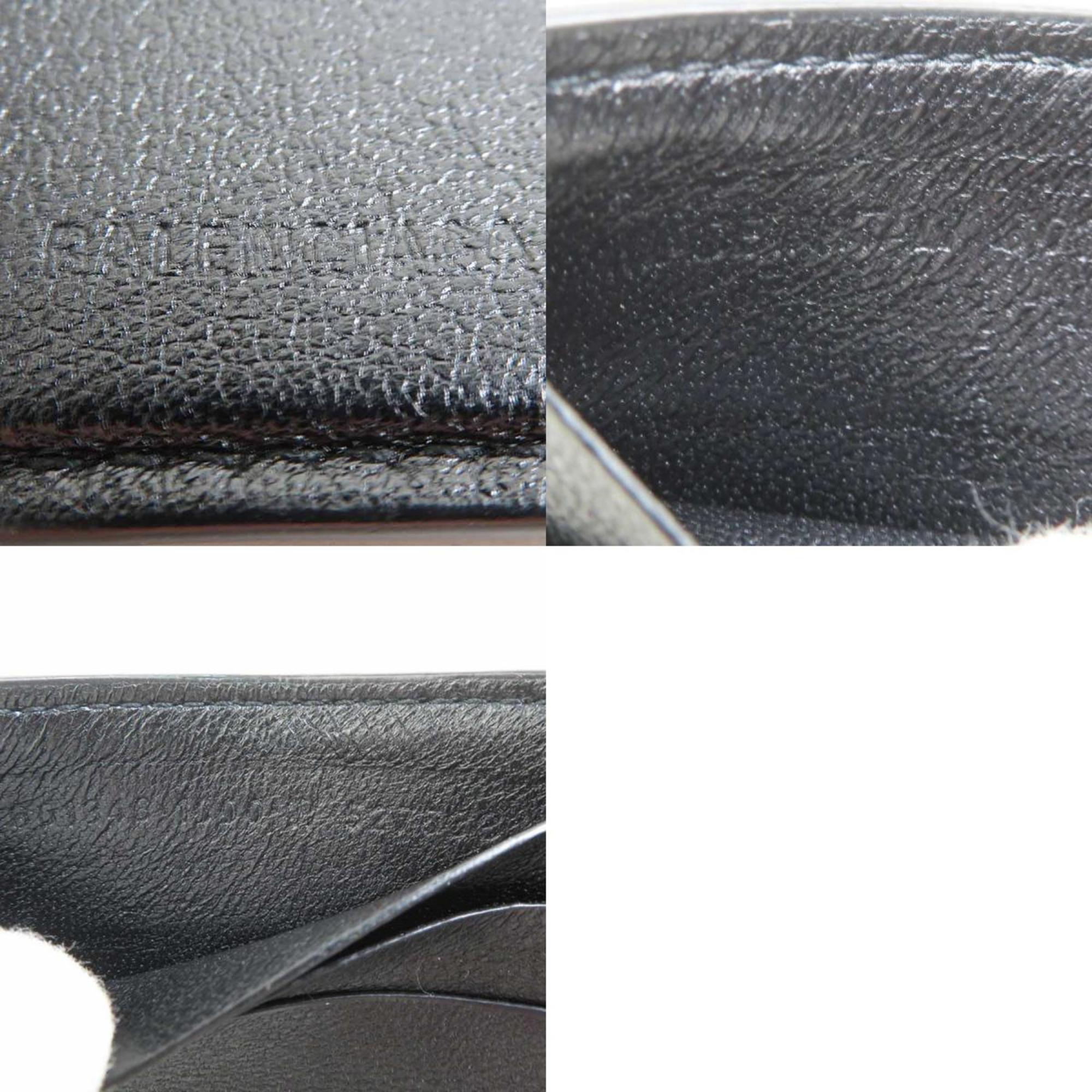Balenciaga Black Leather Long Bill Wallet (Bi-Fold) (Pre-Owned)