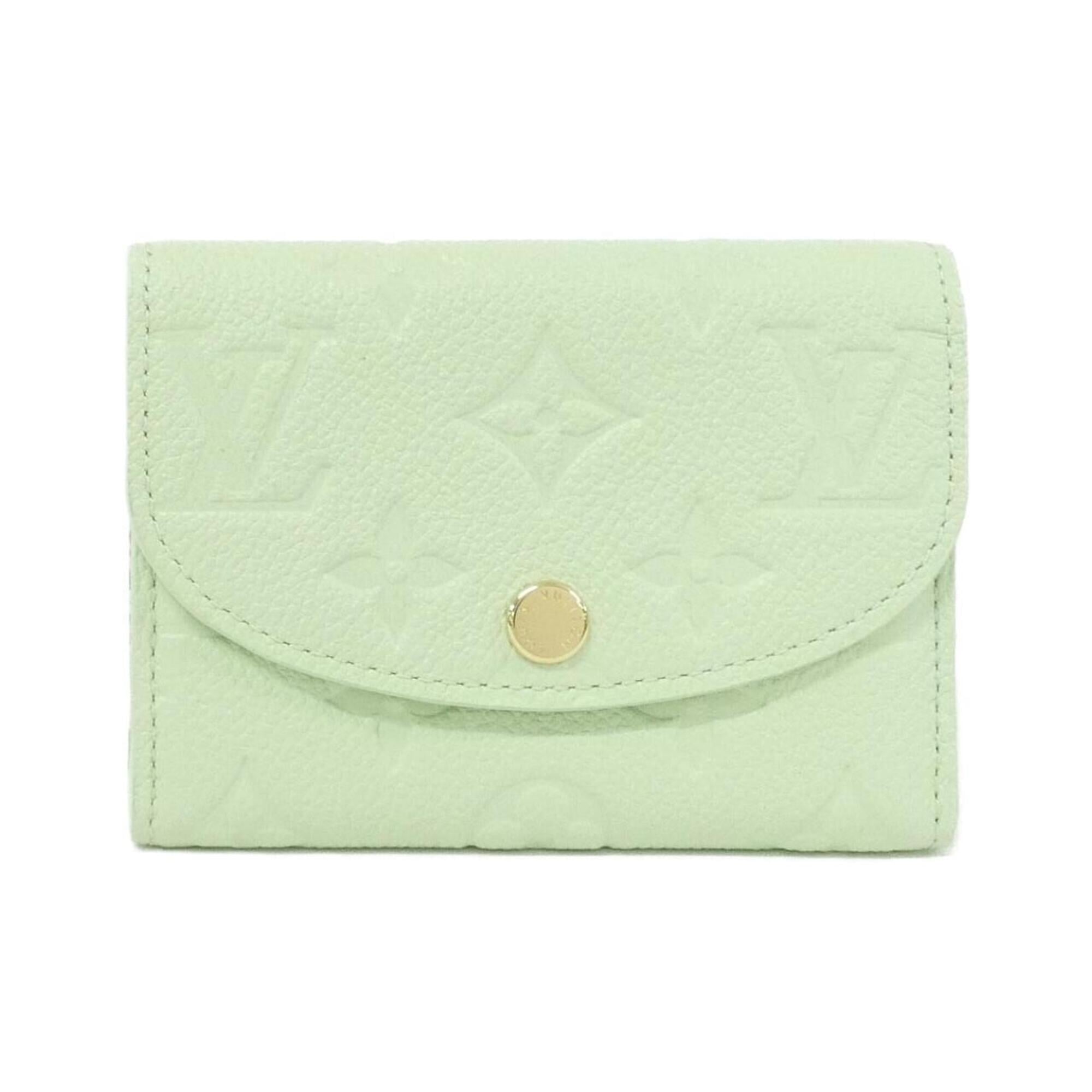 Louis Vuitton Green Green Tea Leather Coin Purse/Coin Case (Pre-Owned)