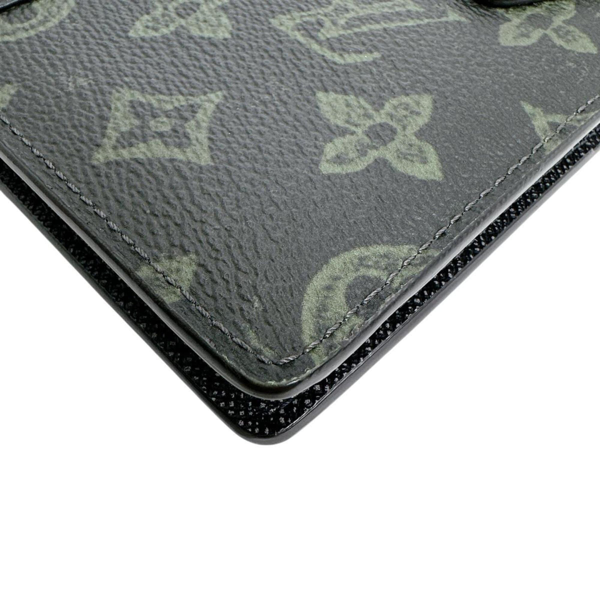 Louis Vuitton Dark Green Galle Monogram Or Monogram Long Wallet (Bi-Fold) (Pre-Owned)