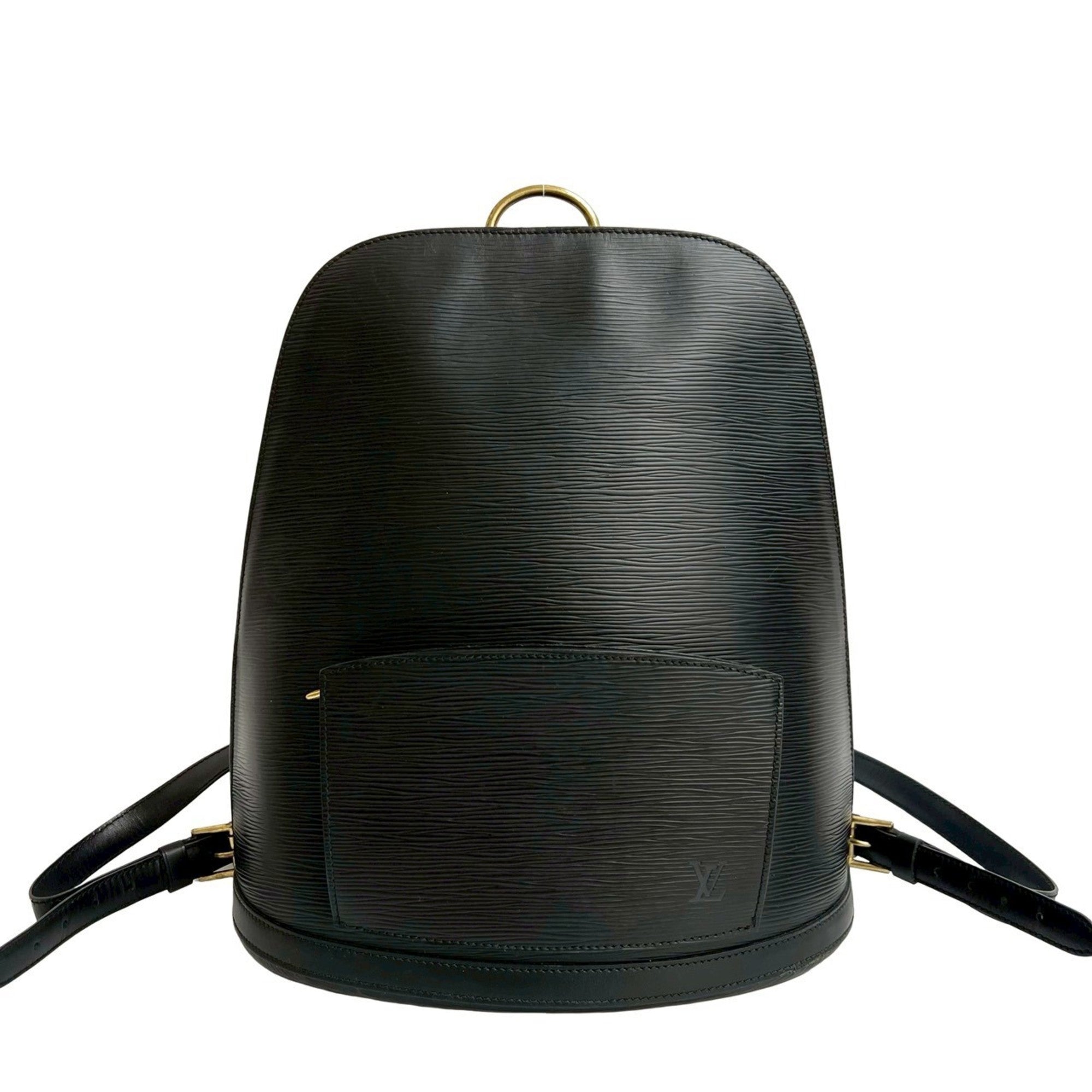 Louis Vuitton Black Leather Backpack (Pre-Owned)