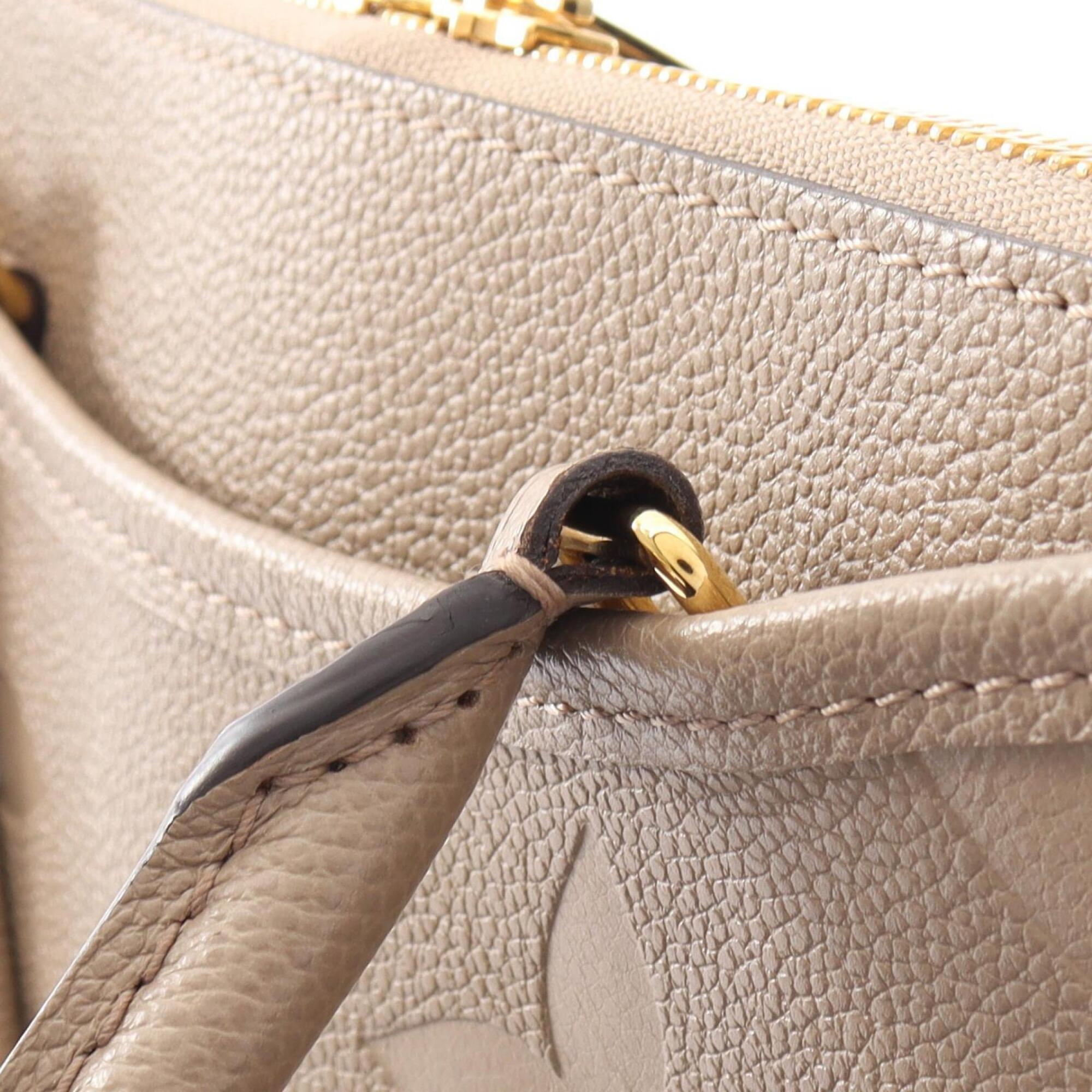 Louis Vuitton Beige Monogram Empreinte Leather Handbag (Pre-Owned)