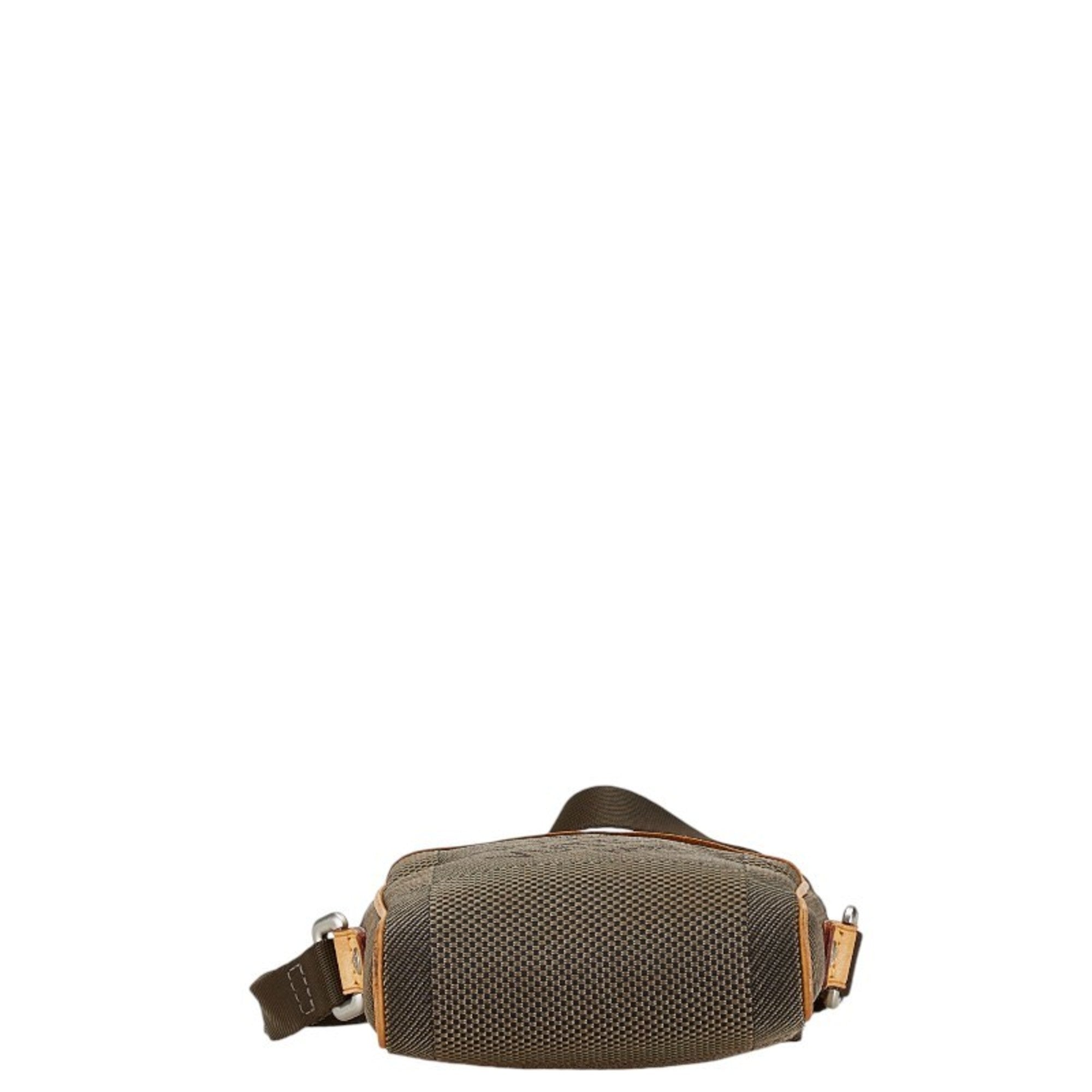 Louis Vuitton Earth Khaki Canvas Leather Shoulder Bag (Pre-Owned)