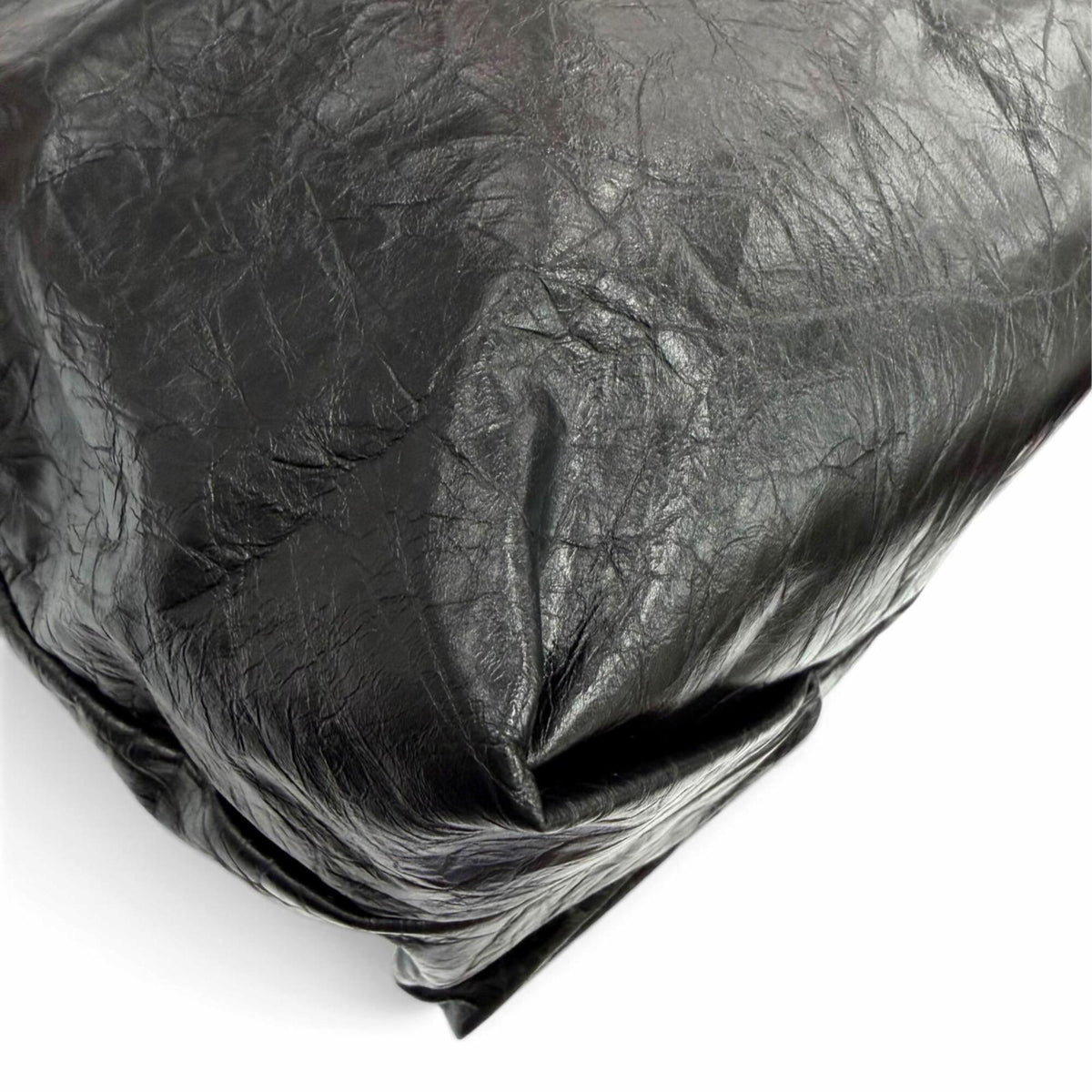 Balenciaga Black Leather Shoulder Bag Tote Bag (Pre-Owned)