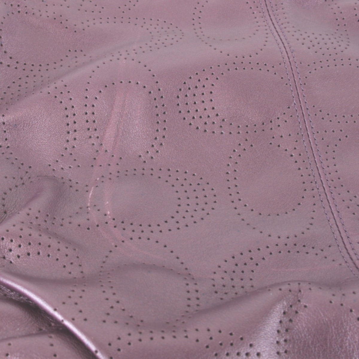 Coach Purple Leather Shoulder Bag (Pre-Owned)
