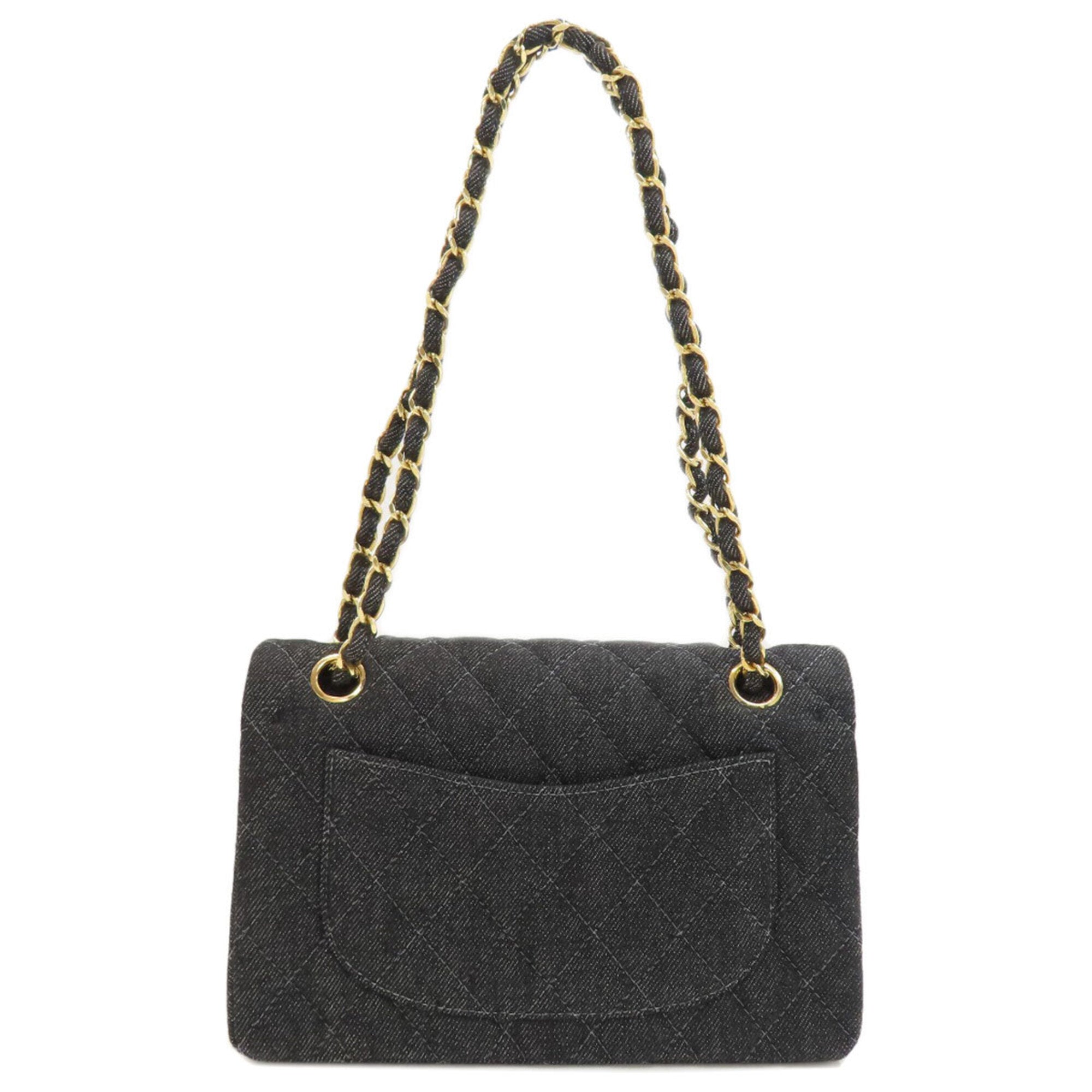 Chanel Black Denim Shoulder Bag (Pre-Owned)