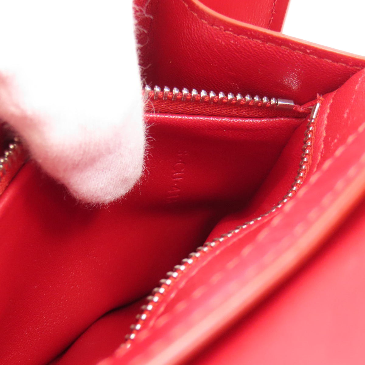 Celine Red Color Leather Shoulder Bag (Pre-Owned)