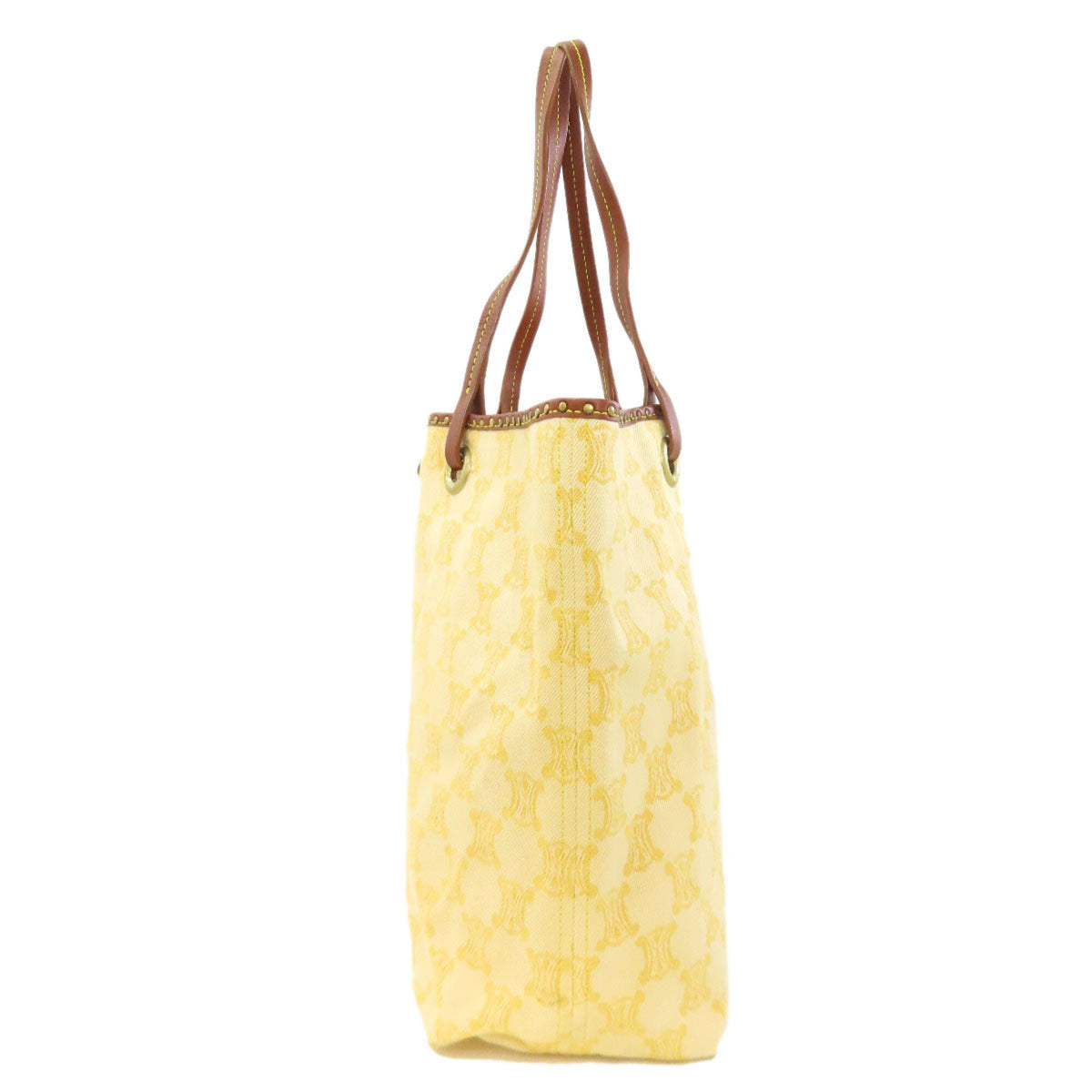 Celine Yellow Canvas Tote Bag (Pre-Owned)