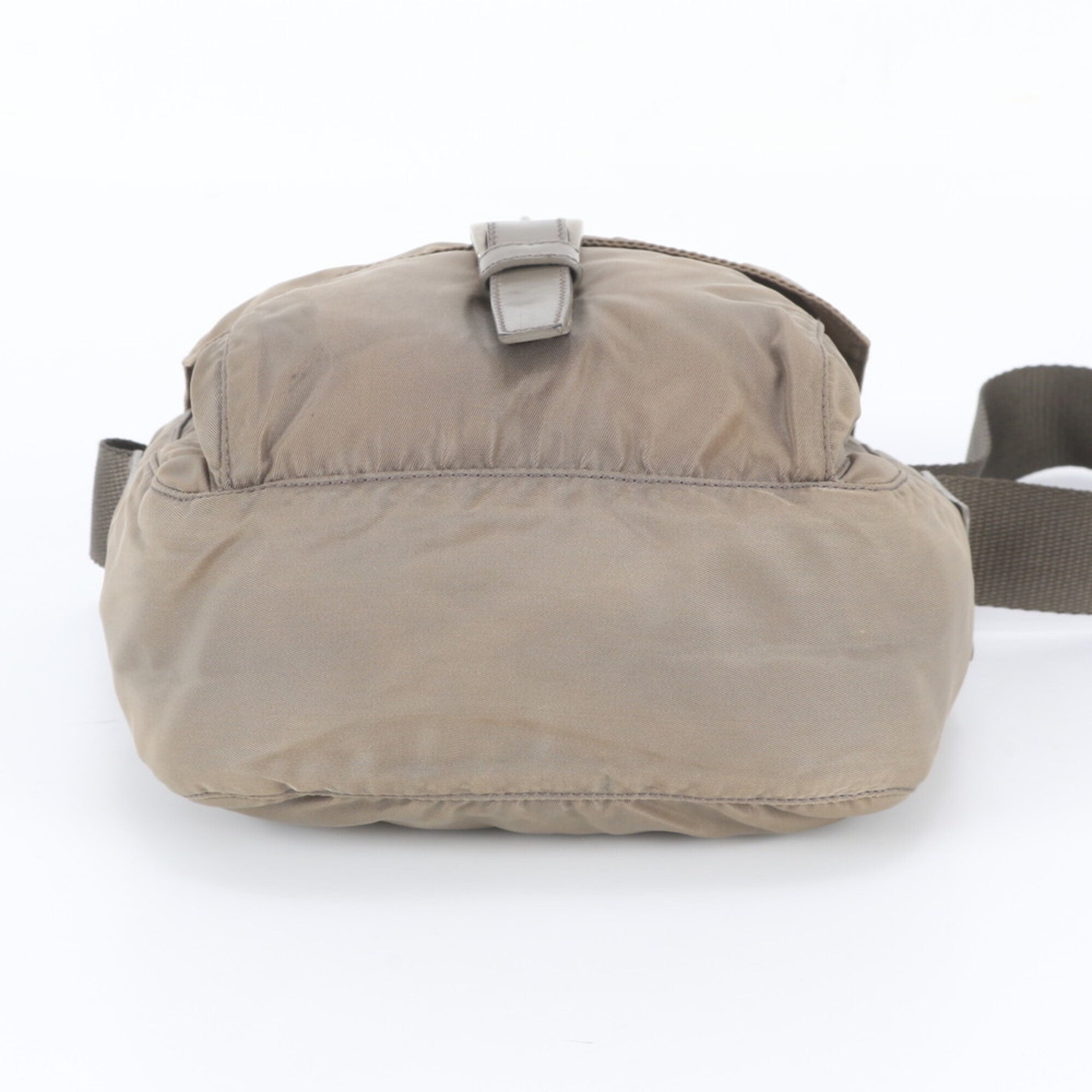 Prada Khaki Messenger Bag Shoulder Bag (Pre-Owned)