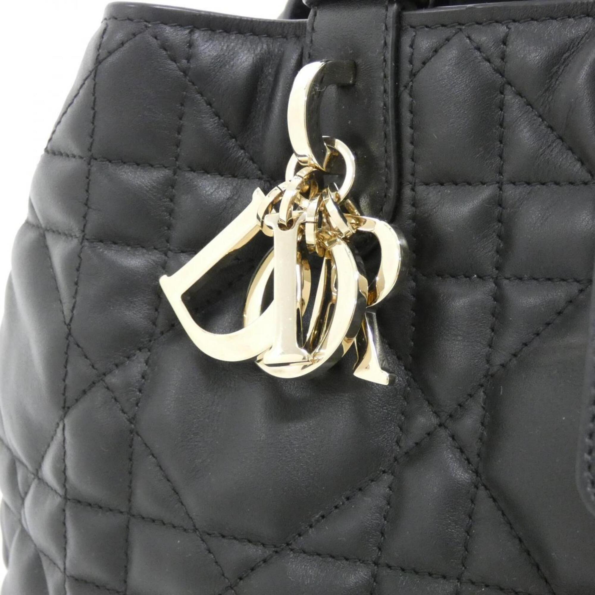 Christian Dior Black Leather Handbag (Pre-Owned)