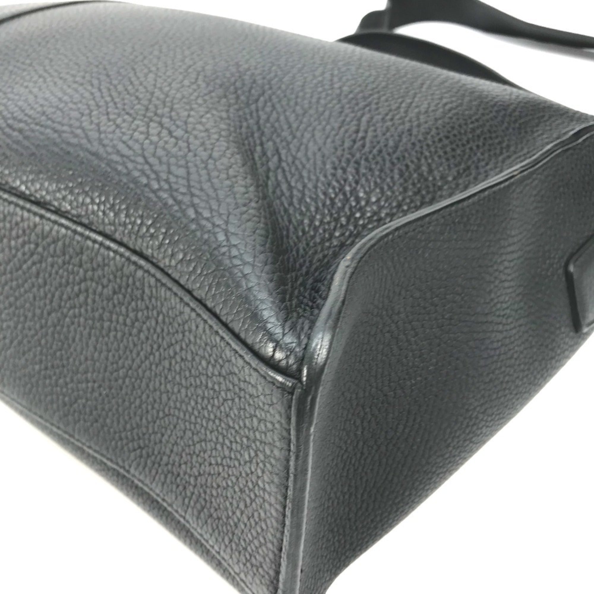 Hermes Black Taurillon Clemence Leather Messenger Bag Shoulder Bag (Pre-Owned)
