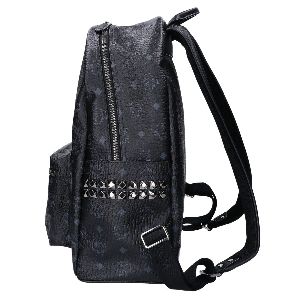 Mcm Black Leather Backpack (Pre-Owned)