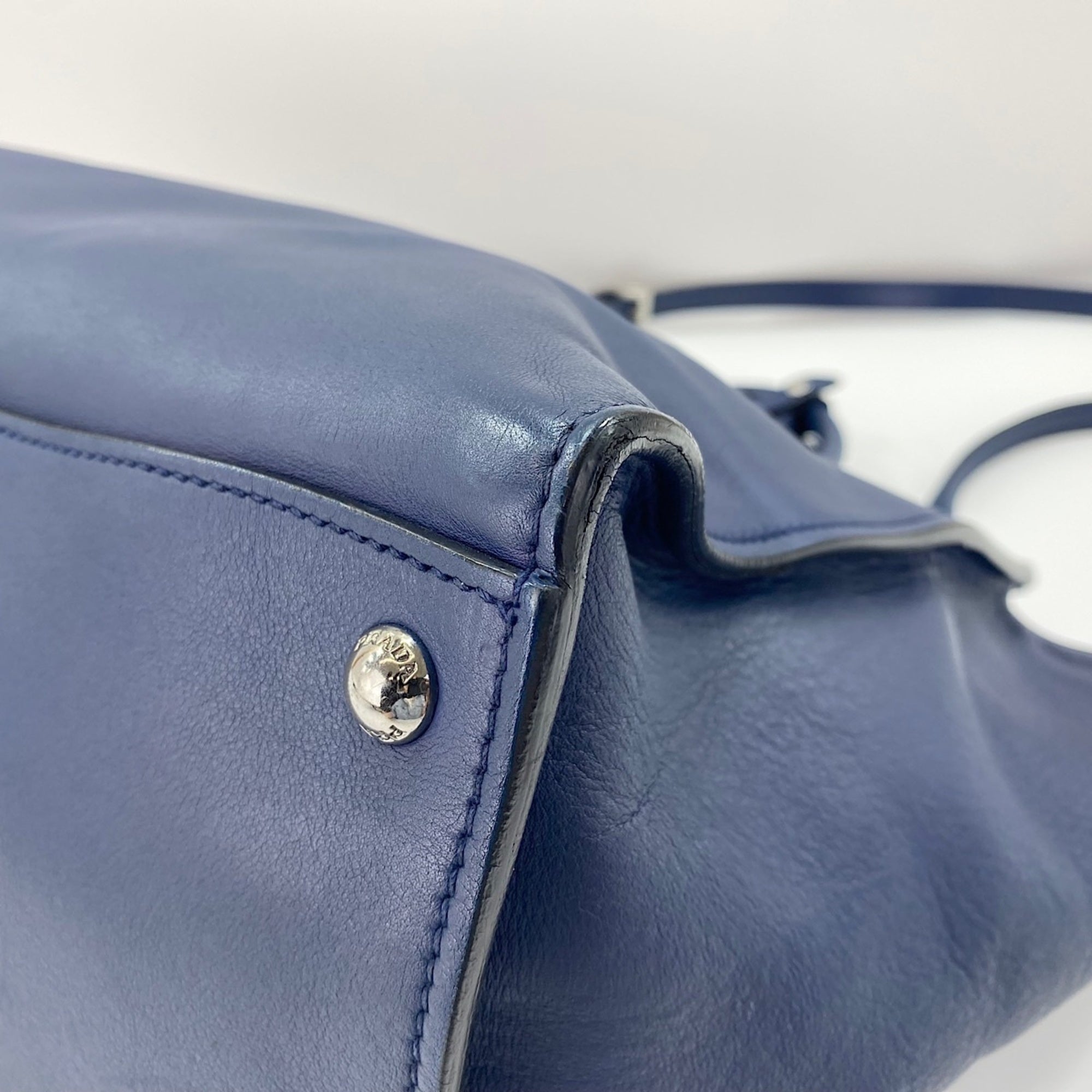 Prada Blue Handbag (Pre-Owned)