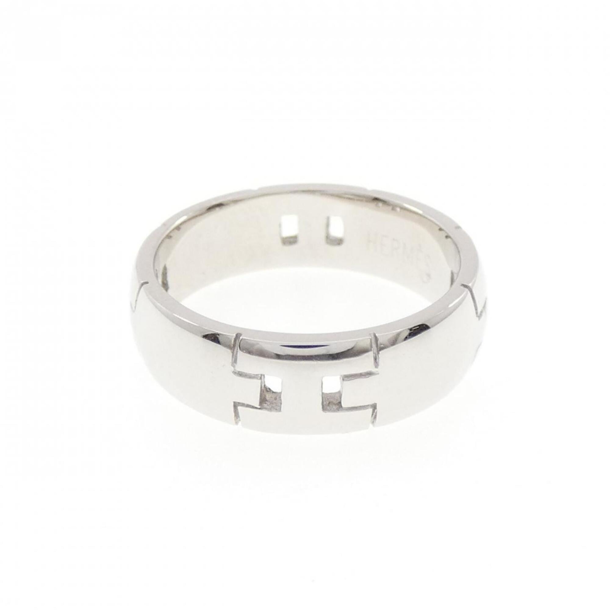 Hermes White Gold (18K) Band Ring (Pre-Owned)