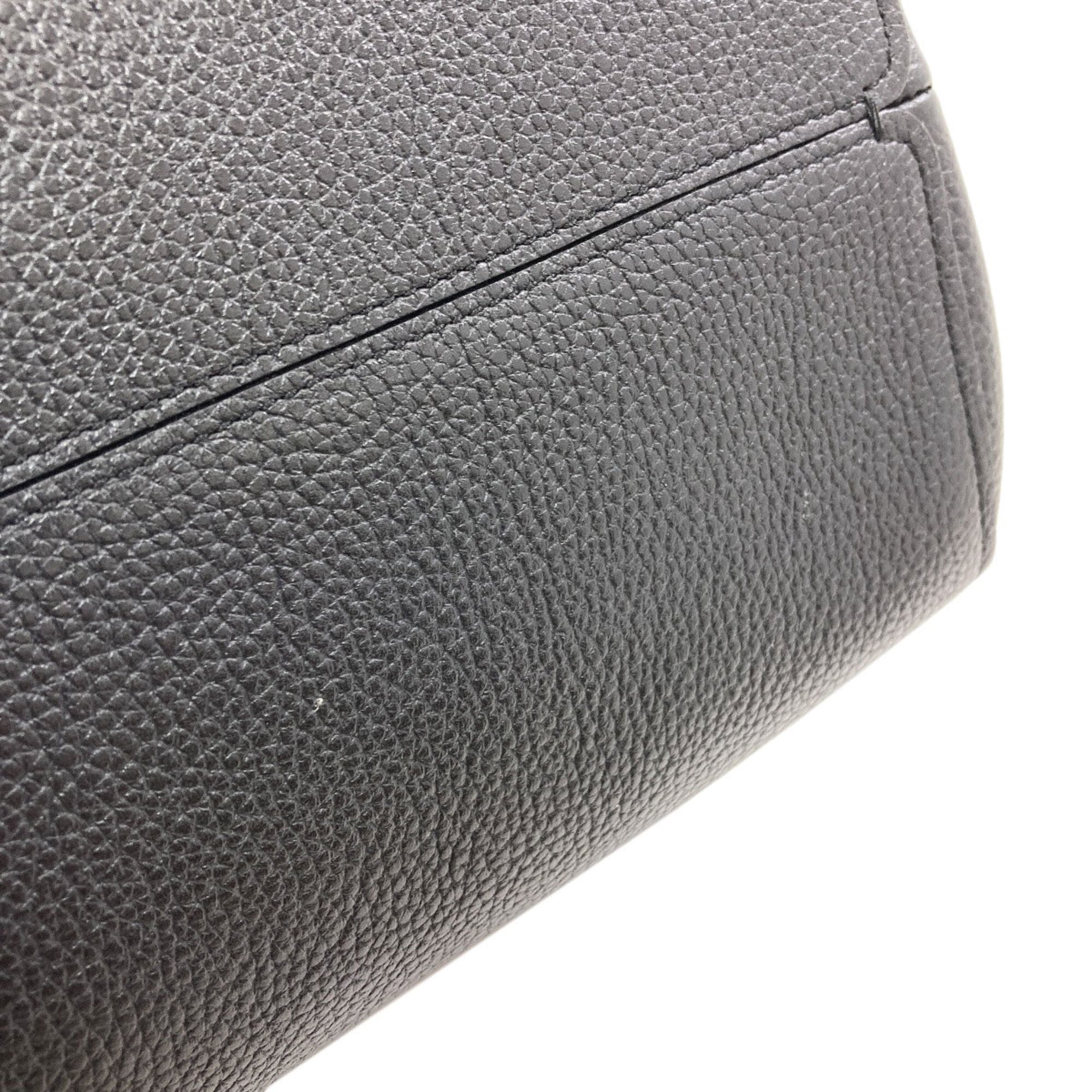 Coach Black Leather Handbag (Pre-Owned)