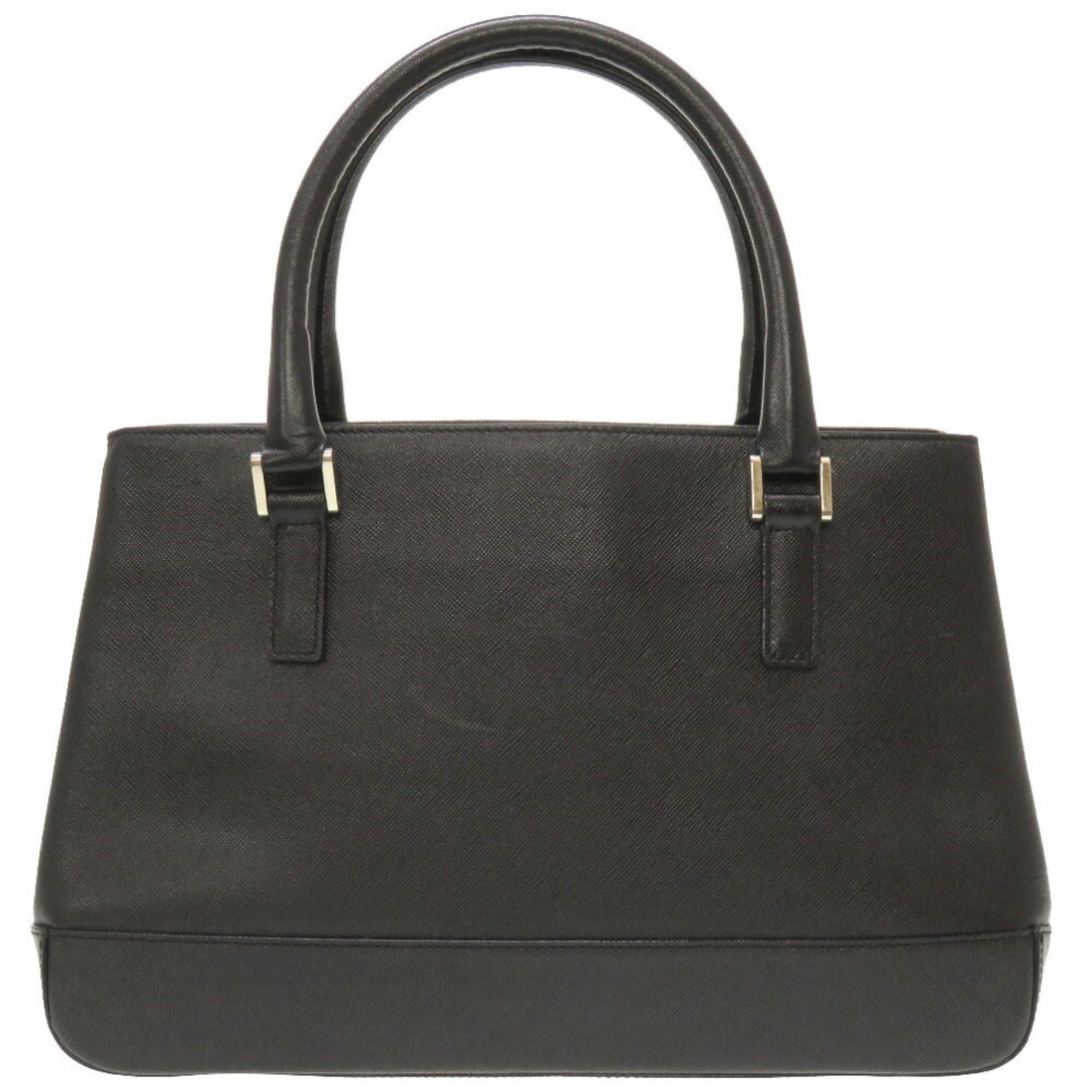 Burberry Black Leather Handbag (Pre-Owned)