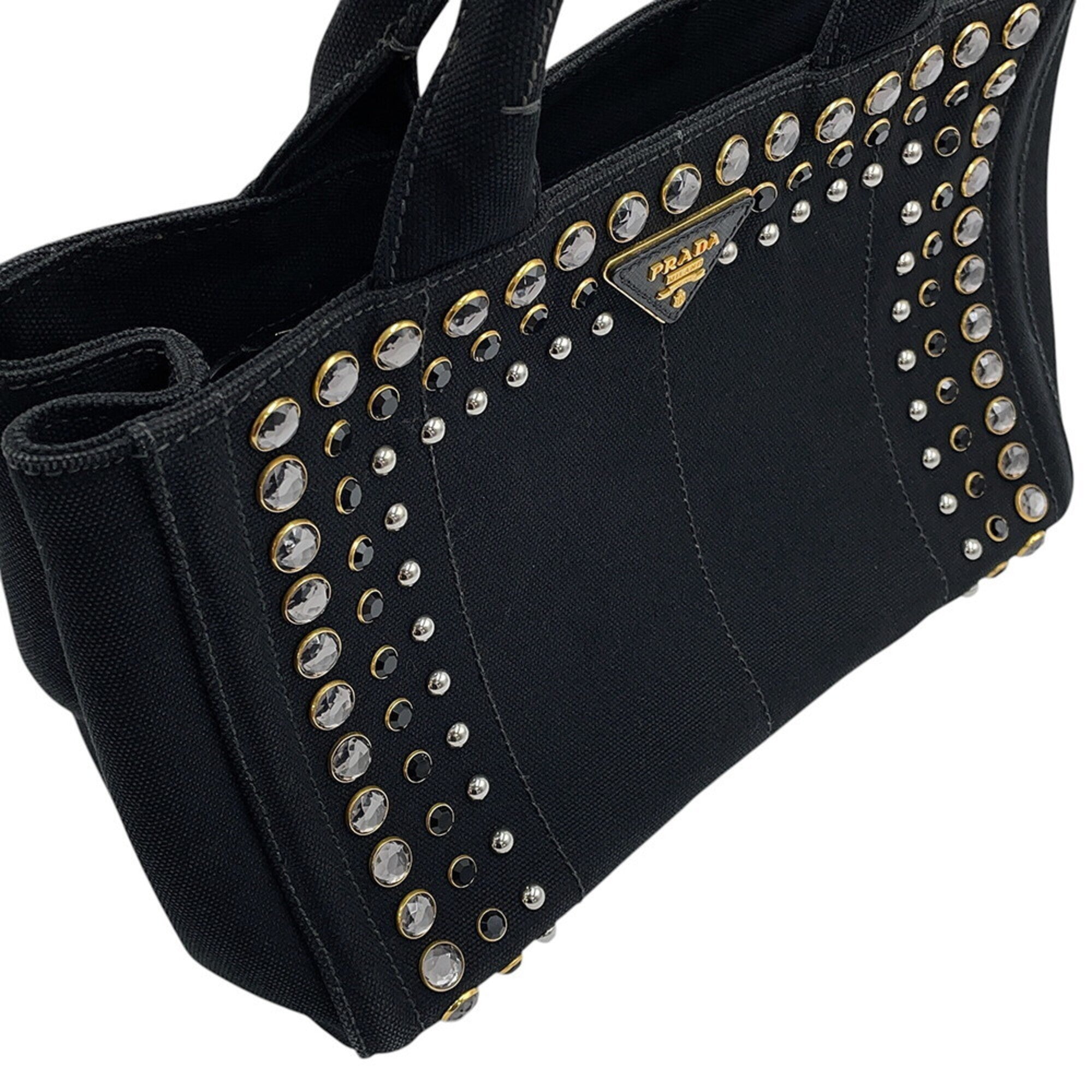 Prada Black Canvas Tote Bag (Pre-Owned)