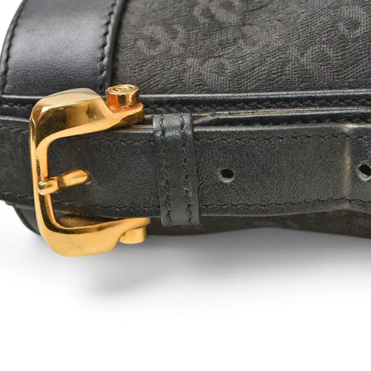 Loewe Black Canvas Leather Shoulder Bag (Pre-Owned)