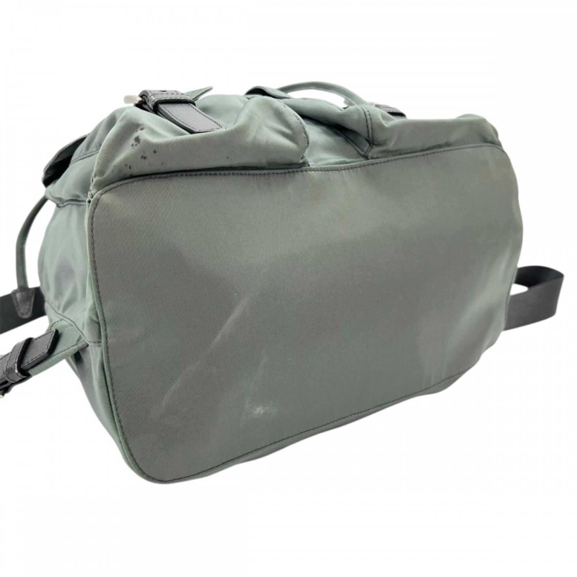 Prada Olive Nylon Backpack (Pre-Owned)