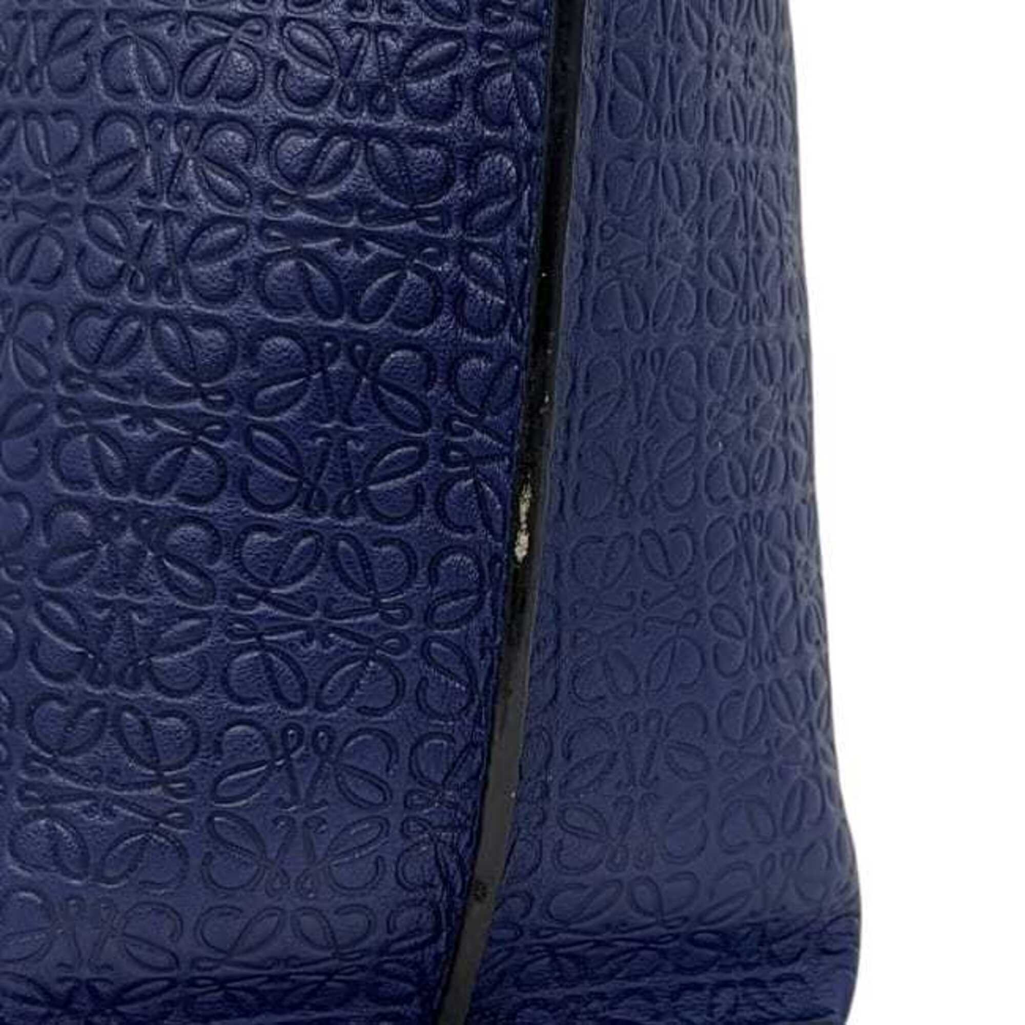 Loewe Blue Leather Tote Bag (Pre-Owned)