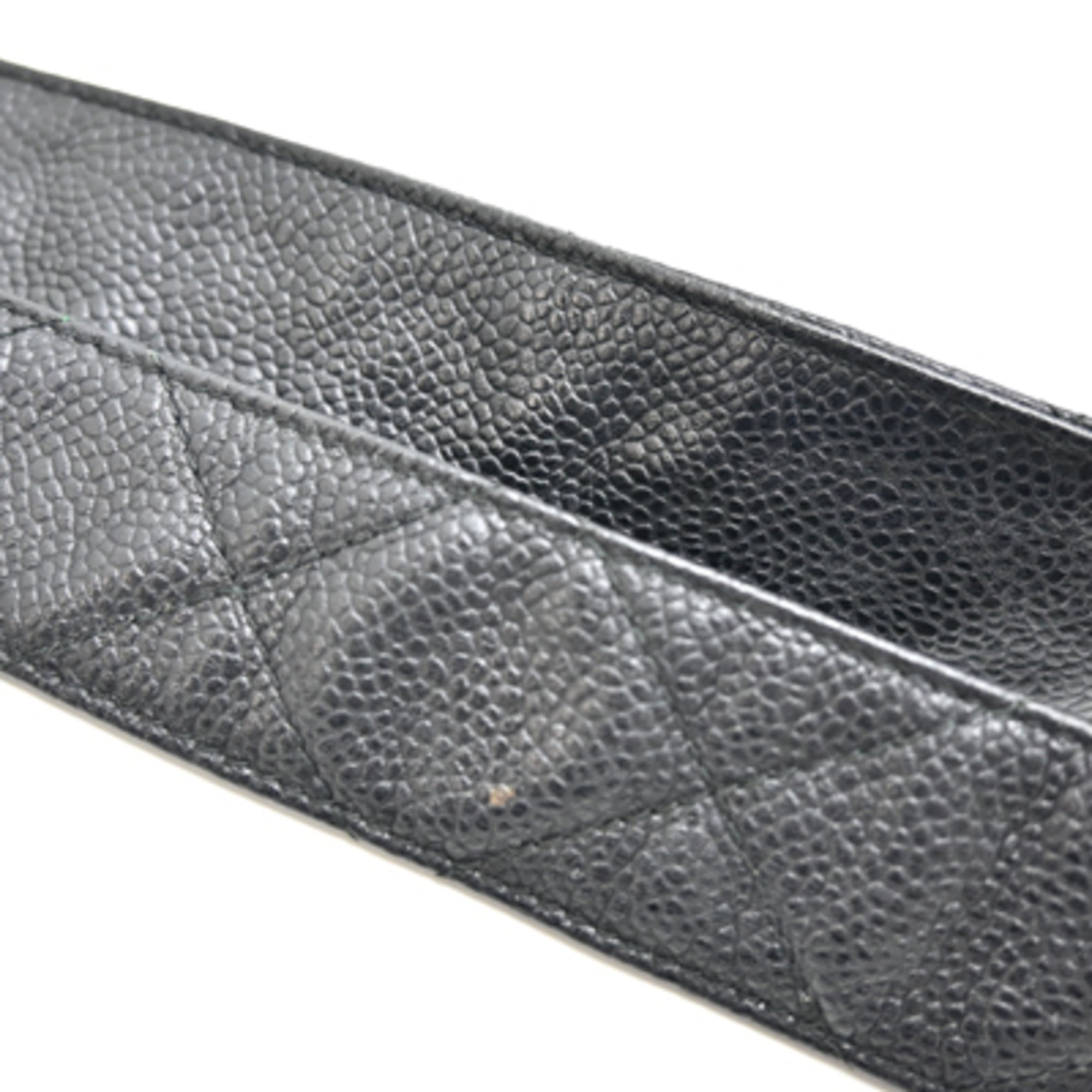 Chanel Black Grained Calfskin Shoulder Bag (Pre-Owned)