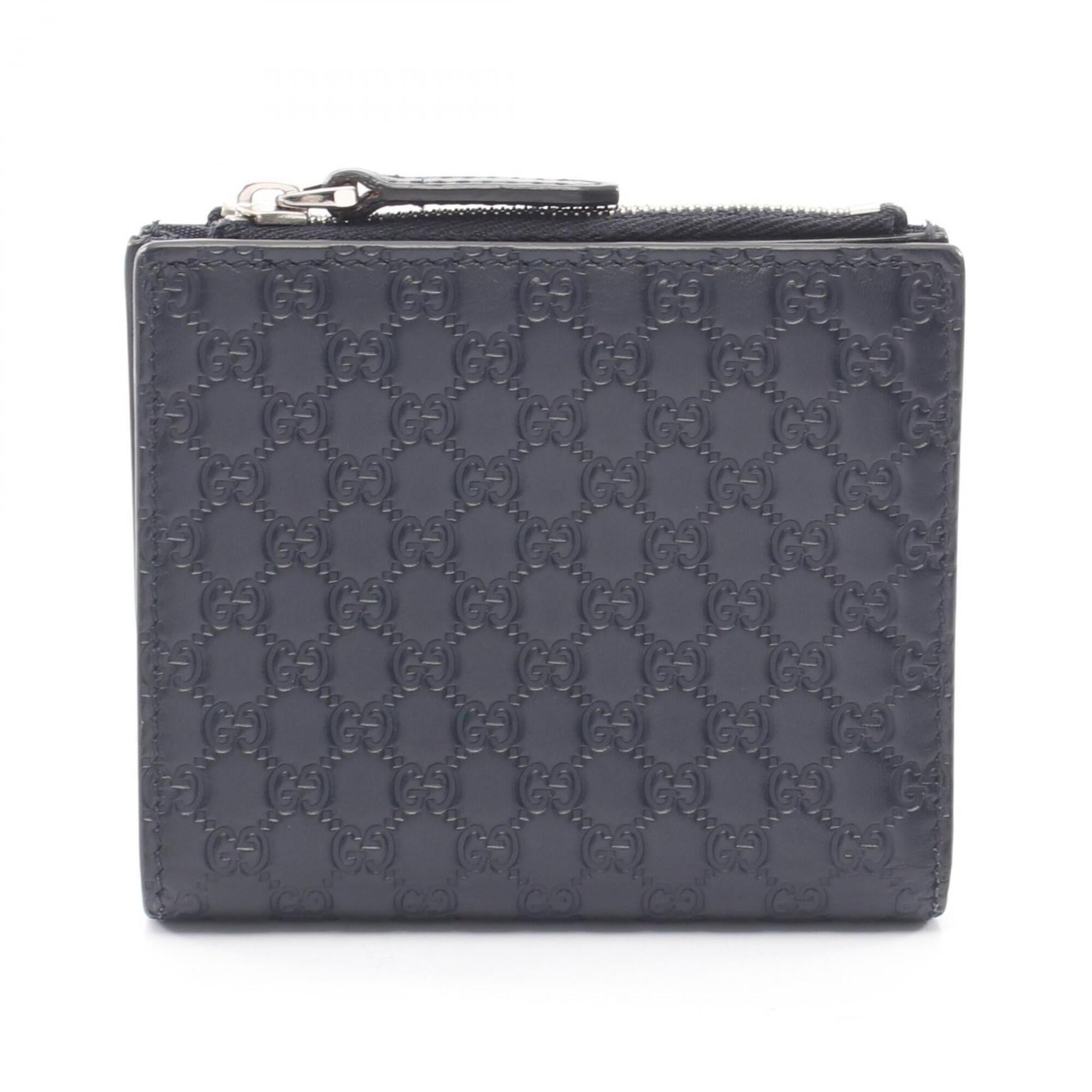 Gucci Navy Leather Wallet (Bi-Fold) (Pre-Owned)