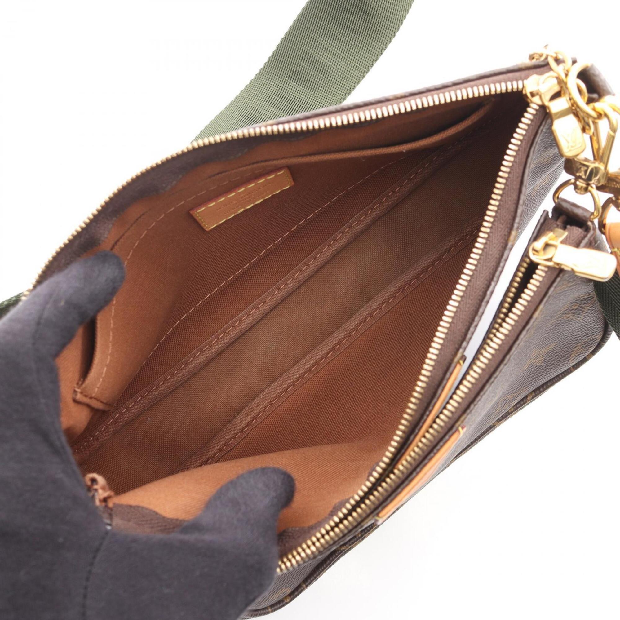 Louis Vuitton Brown Khaki Pvc Leather Handbag Shoulder Bag (Pre-Owned)