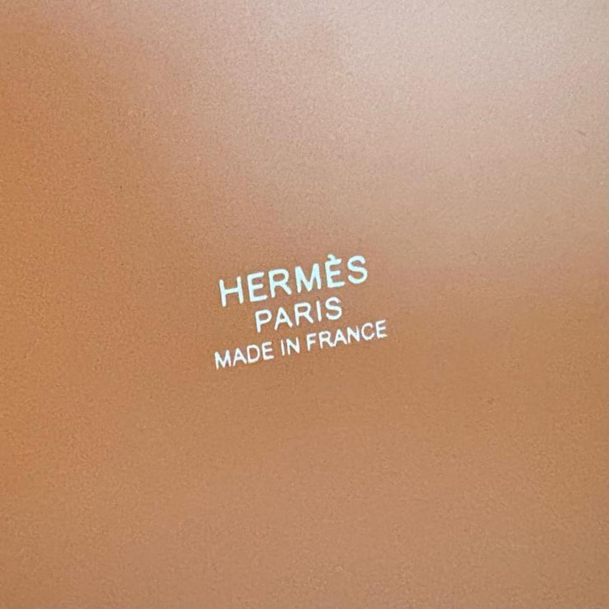 Hermes Beige Brown Cream Ecru Fauve Orange Toile H Swift Leather Handbag (Pre-Owned)