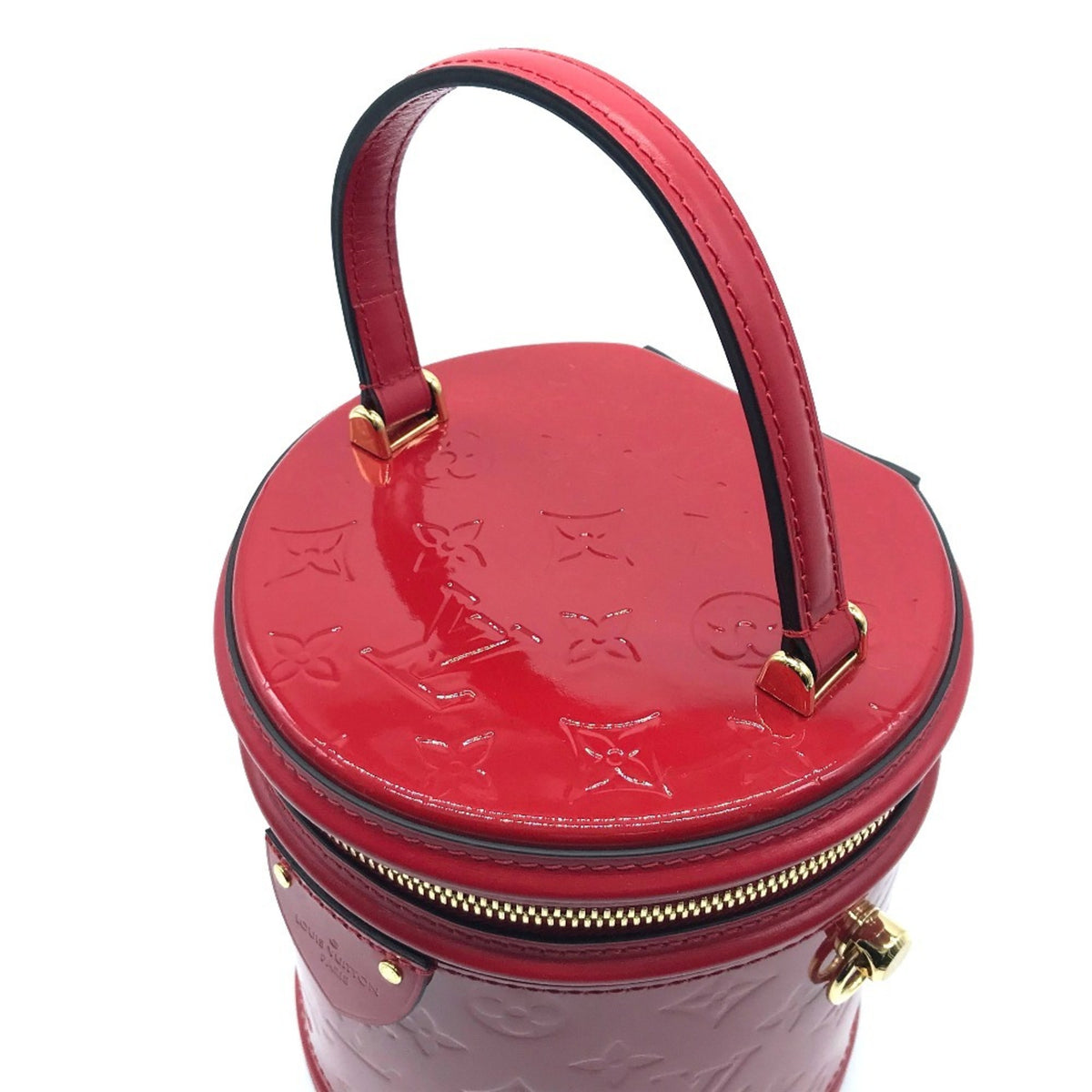 Louis Vuitton Red Color Rouge Patent Leather Handbag (Pre-Owned)