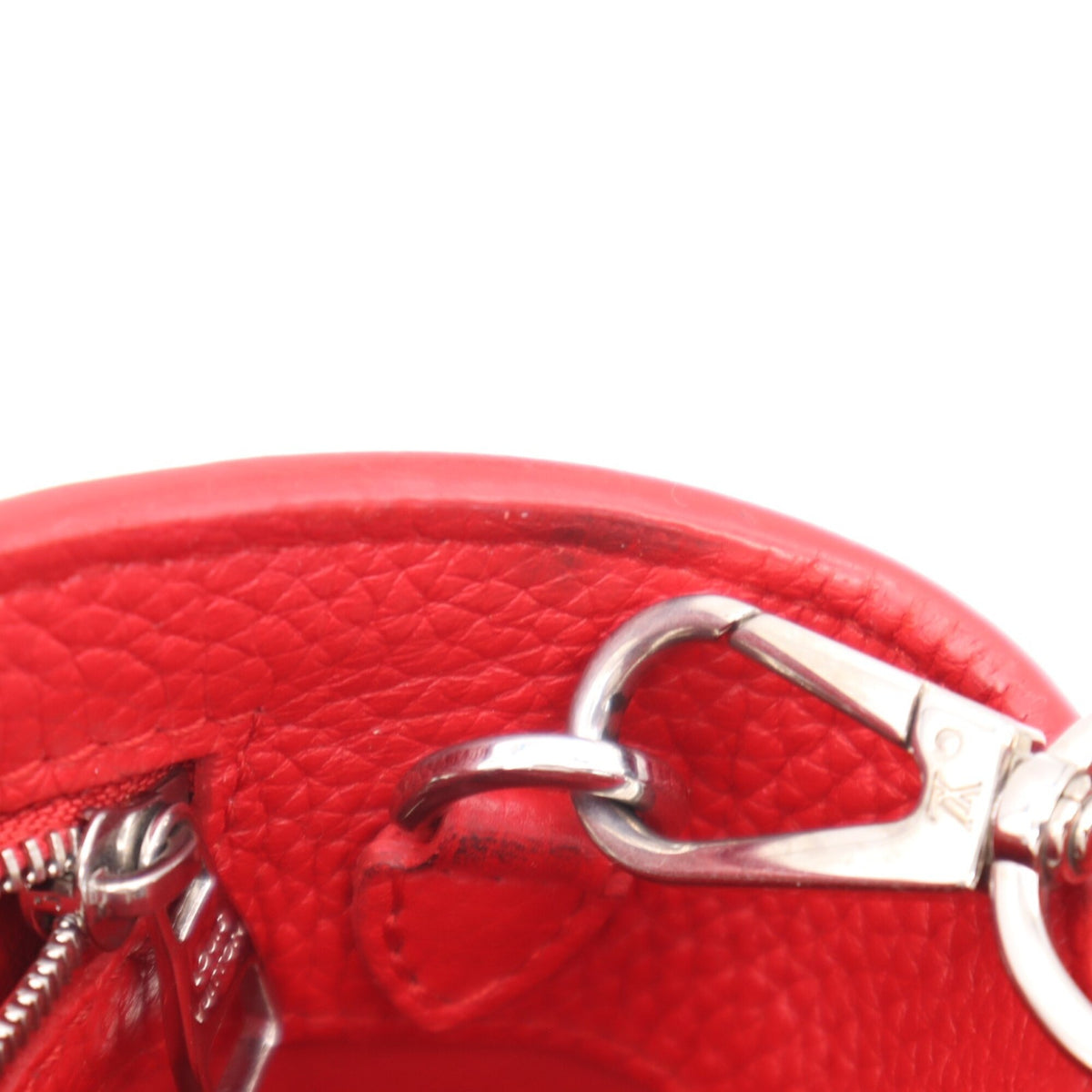 Louis Vuitton Red Color Leather Handbag Shoulder Bag (Pre-Owned)