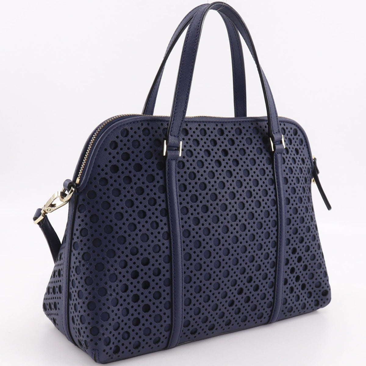 Kate Spade Navy Leather Handbag (Pre-Owned)