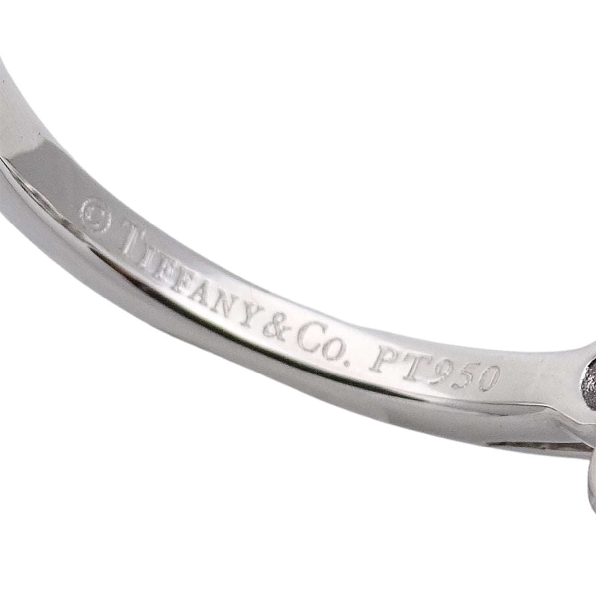 Tiffany Silver Platinum 950 Band Ring (Pre-Owned)