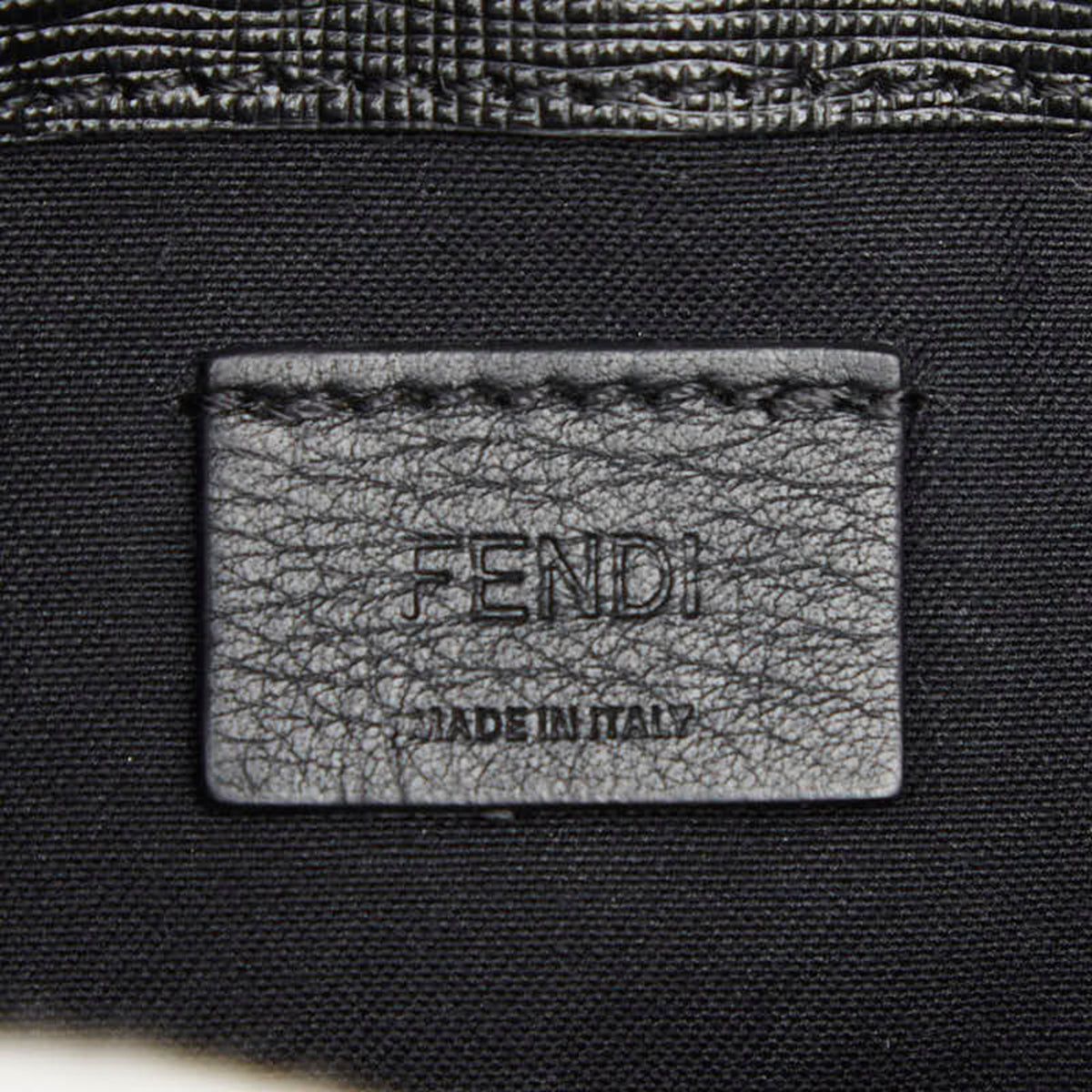 Fendi Black Leather Shoulder Bag (Pre-Owned)