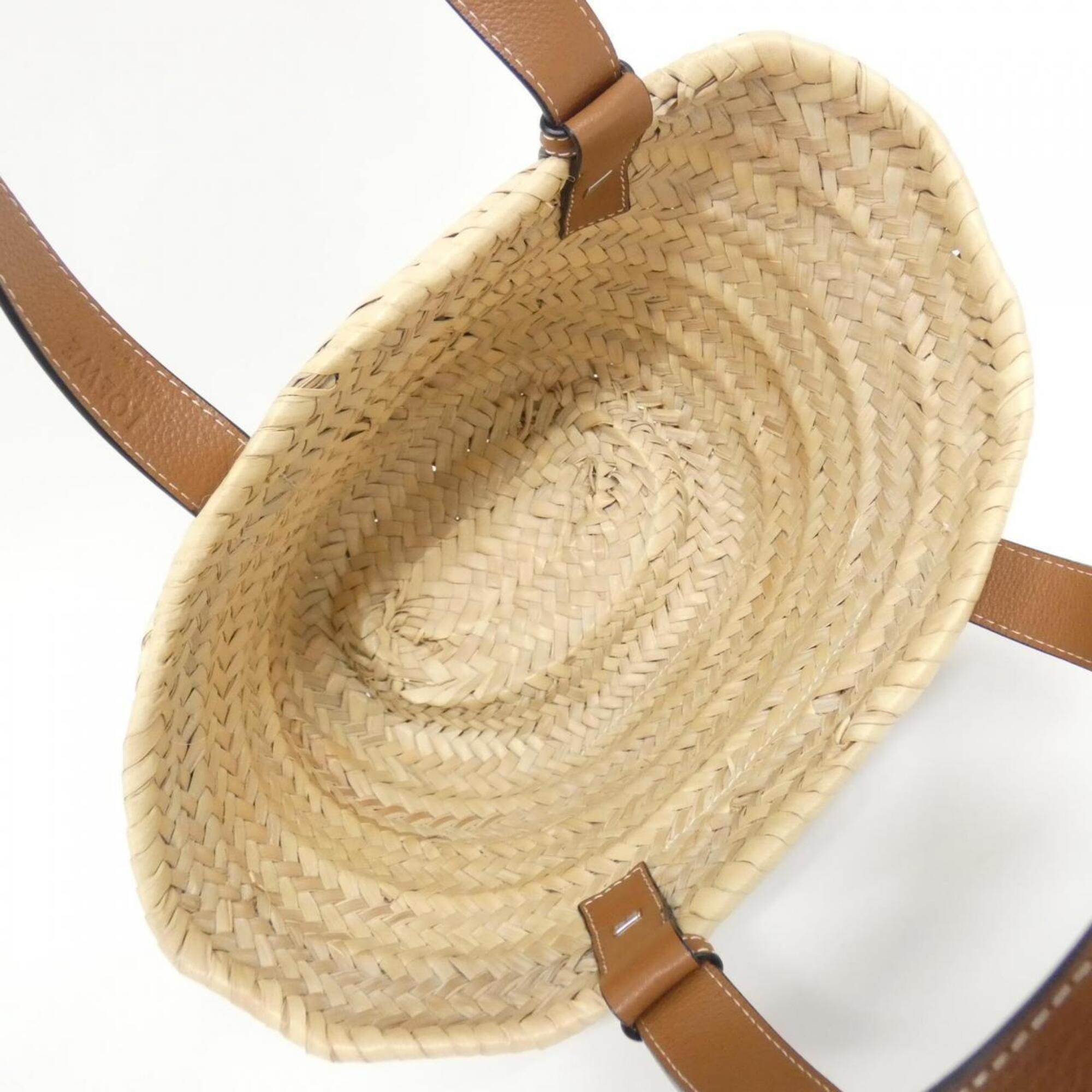 Loewe Beige Raffia Leather Handbag (Pre-Owned)