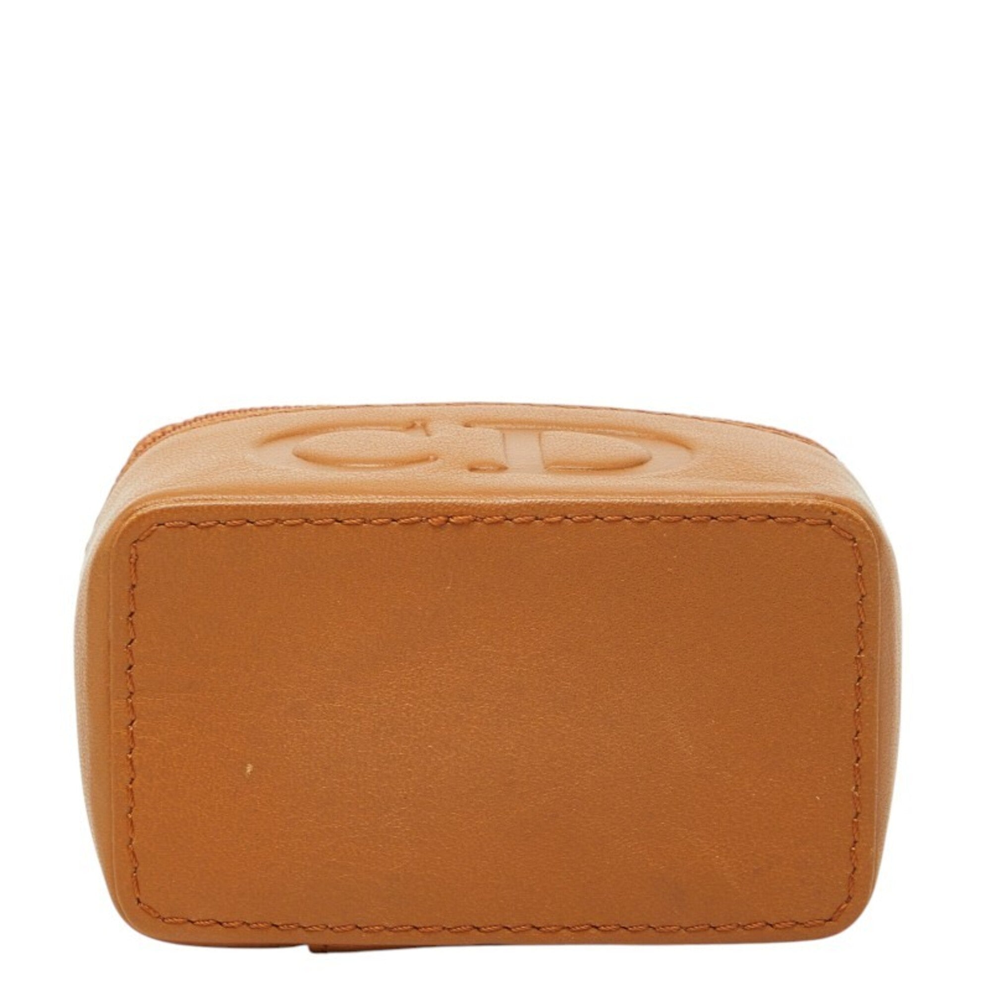 Christian Dior Brown Leather Handbag Pouch (Pre-Owned)