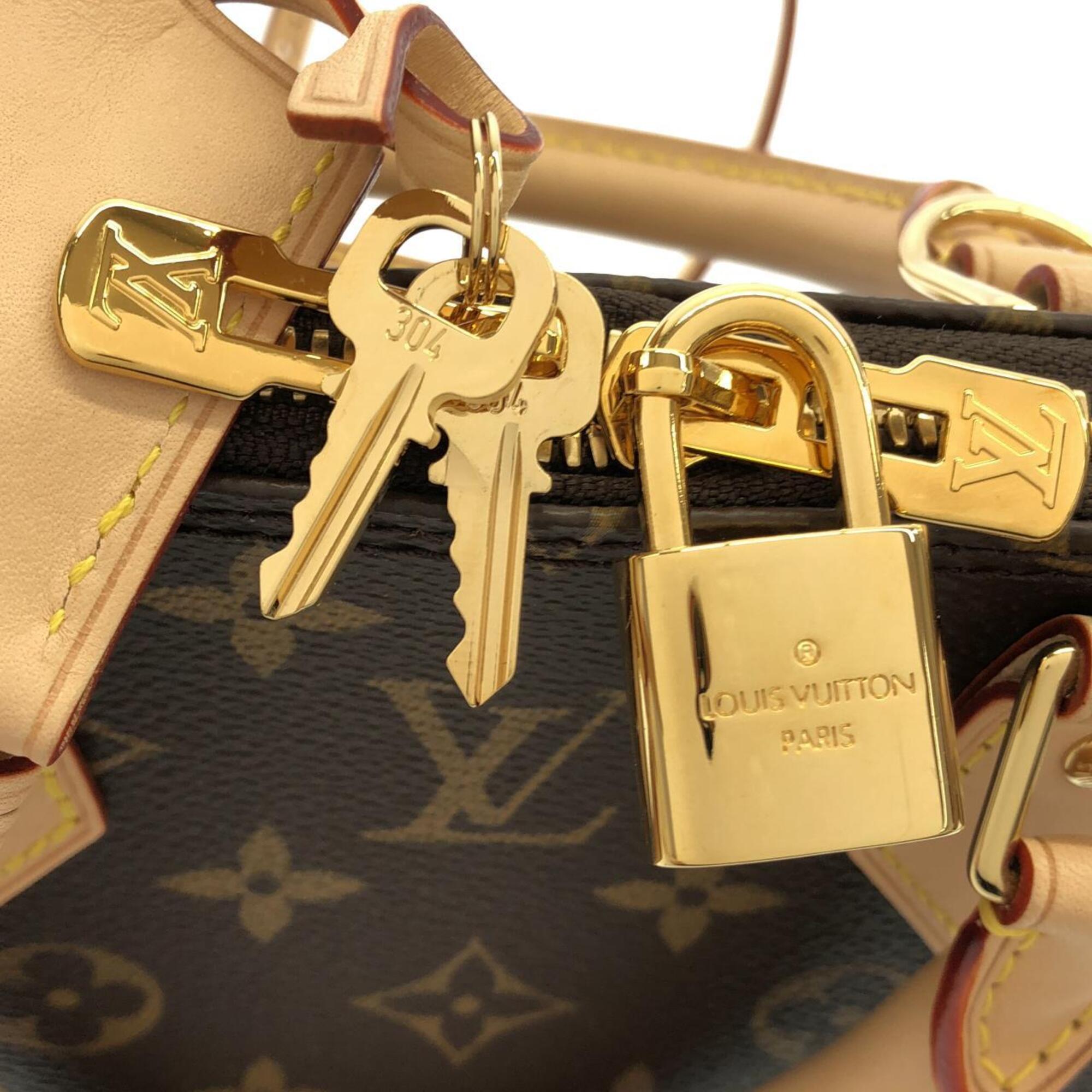 Louis Vuitton Marron Coated Canvas Handbag (Pre-Owned)