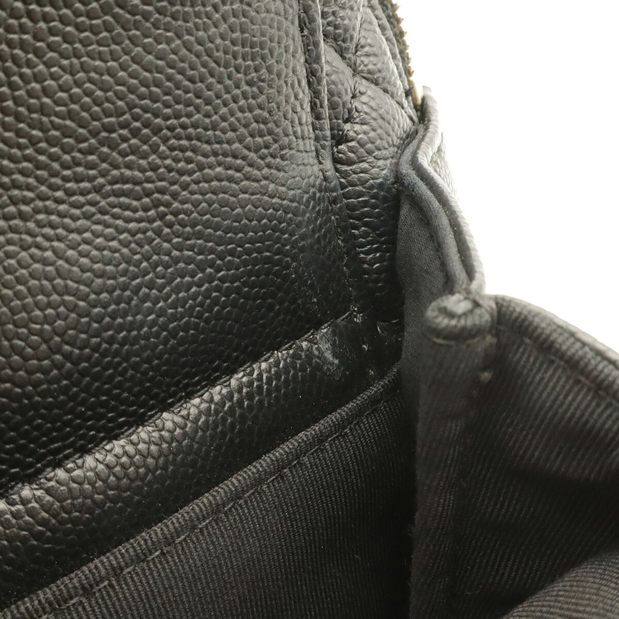 Chanel Matelasse Black Grained Calfskin Backpack (Pre-Owned)