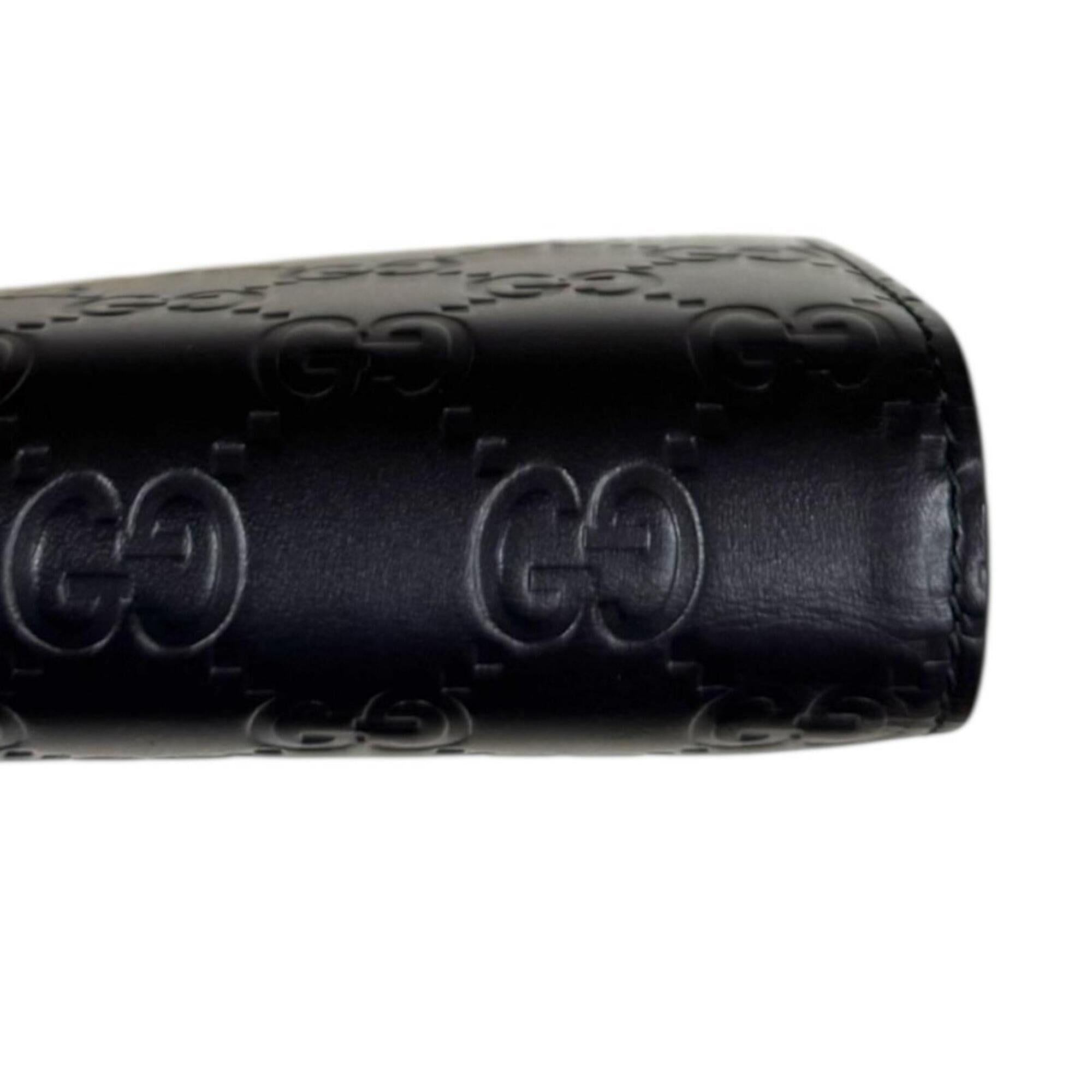 Gucci Black Leather Coin Purse/Coin Case (Pre-Owned)