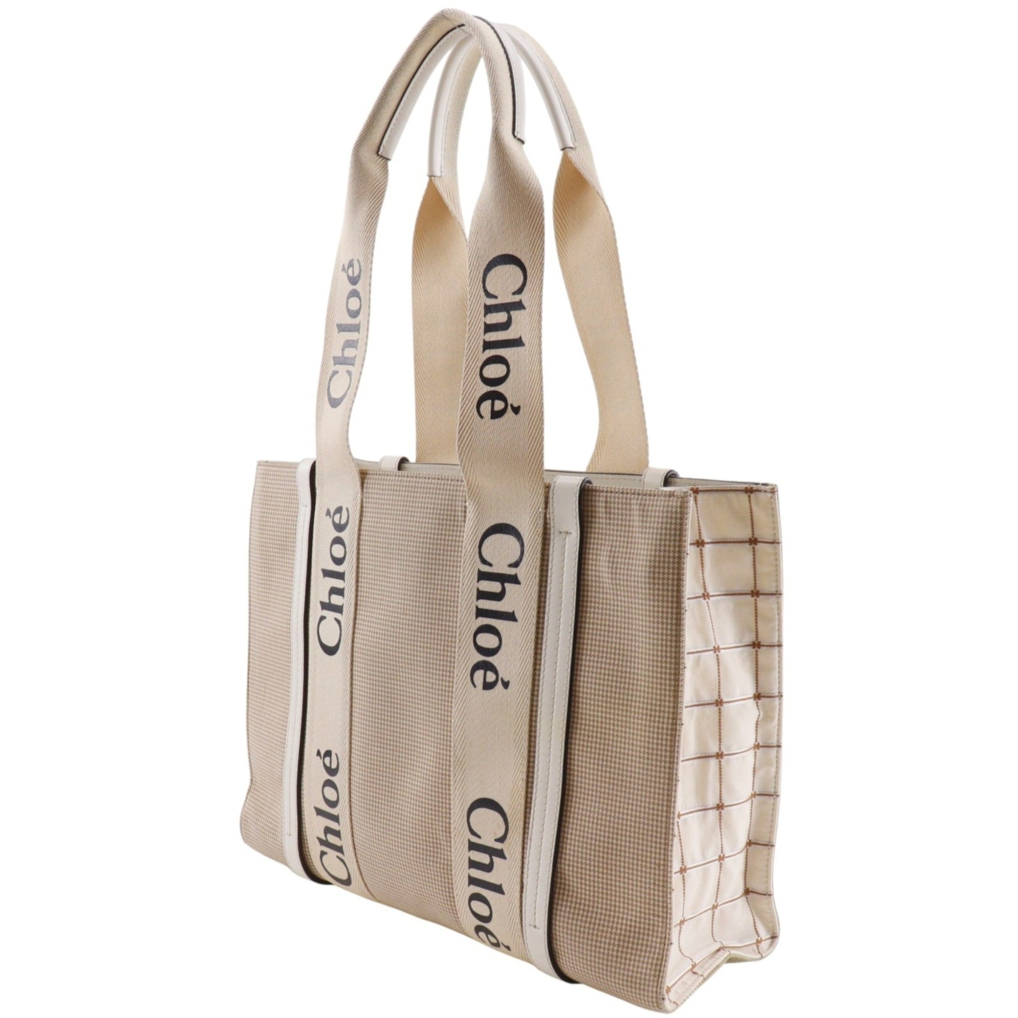 Chloé Beige Canvas Tote Bag (Pre-Owned)