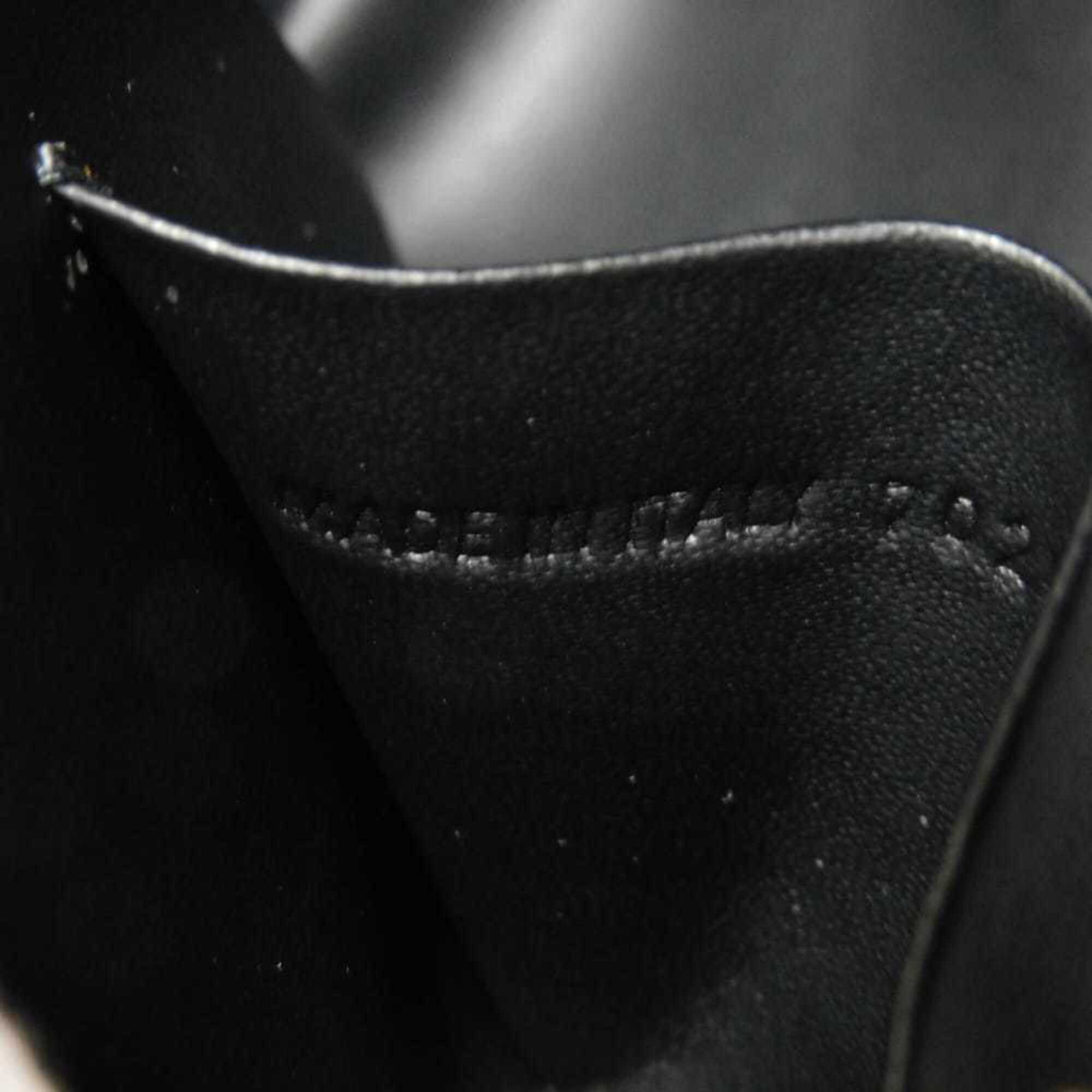 Balenciaga Beige Brown Coated Canvas Leather Clutch Bag Pouch (Pre-Owned)