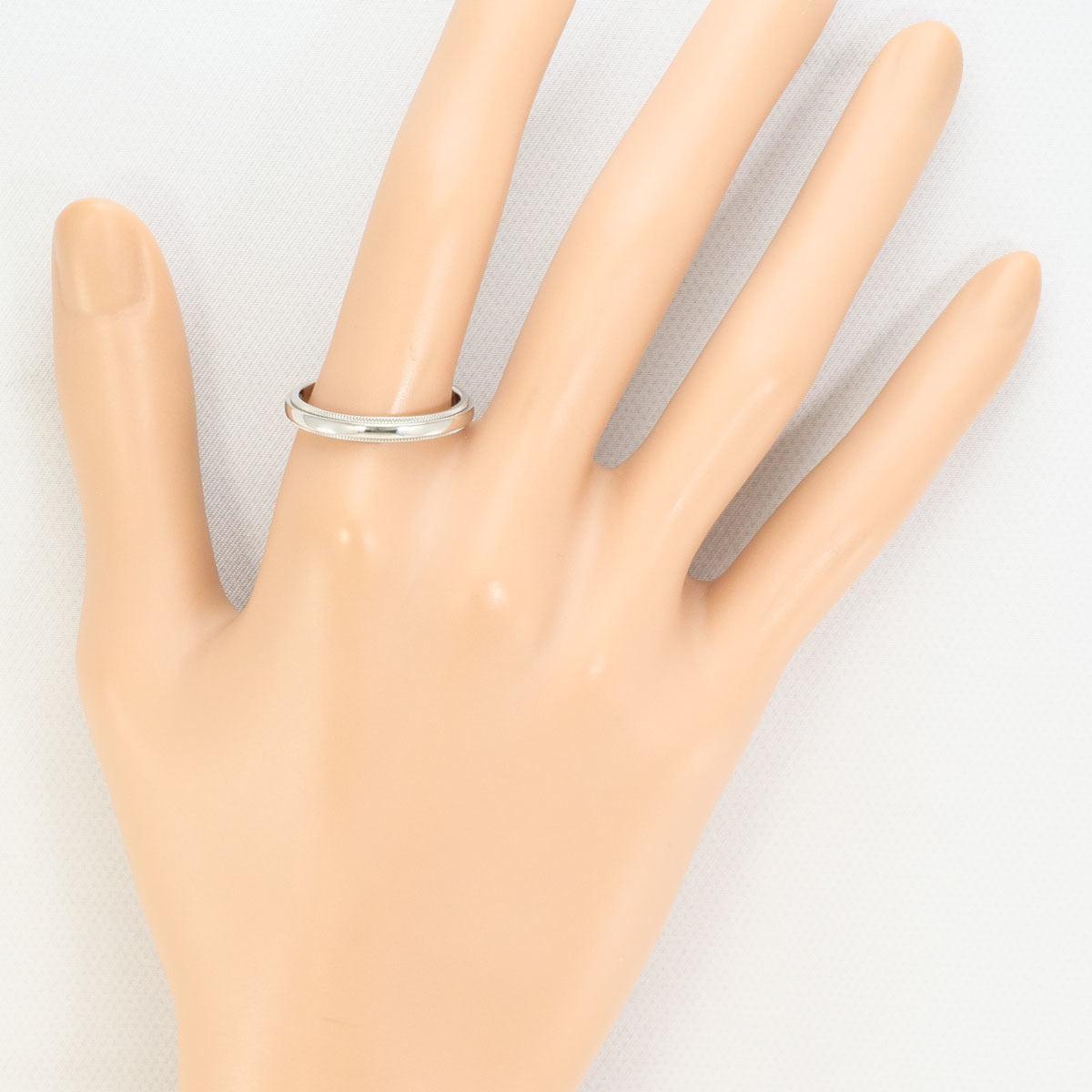Tiffany Platinum Platinum 950 Band Ring (Pre-Owned)