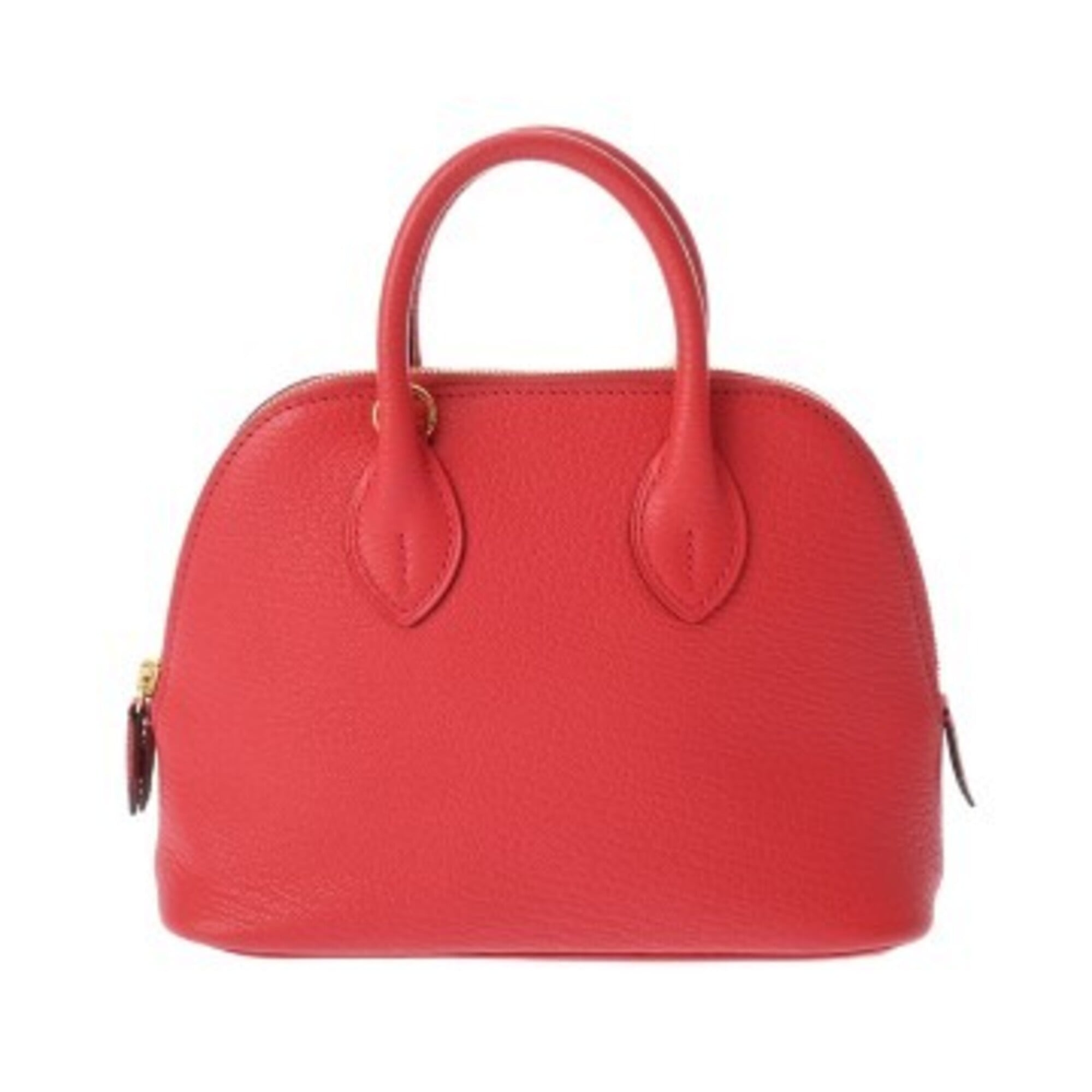 Hermes Silver Chevre Leather Handbag (Pre-Owned)