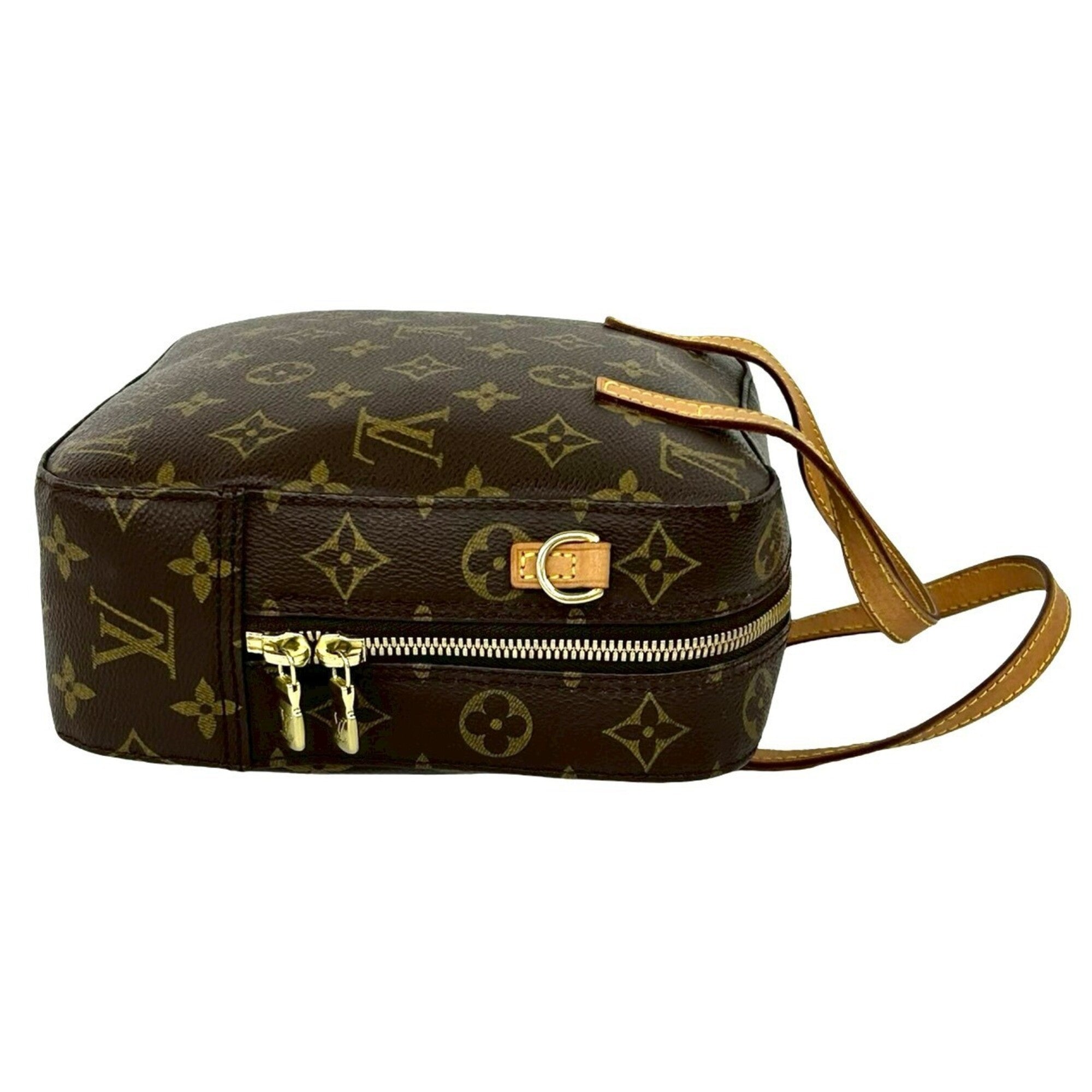 Louis Vuitton Brown Pvc Leather Pochette Shoulder Bag (Pre-Owned)