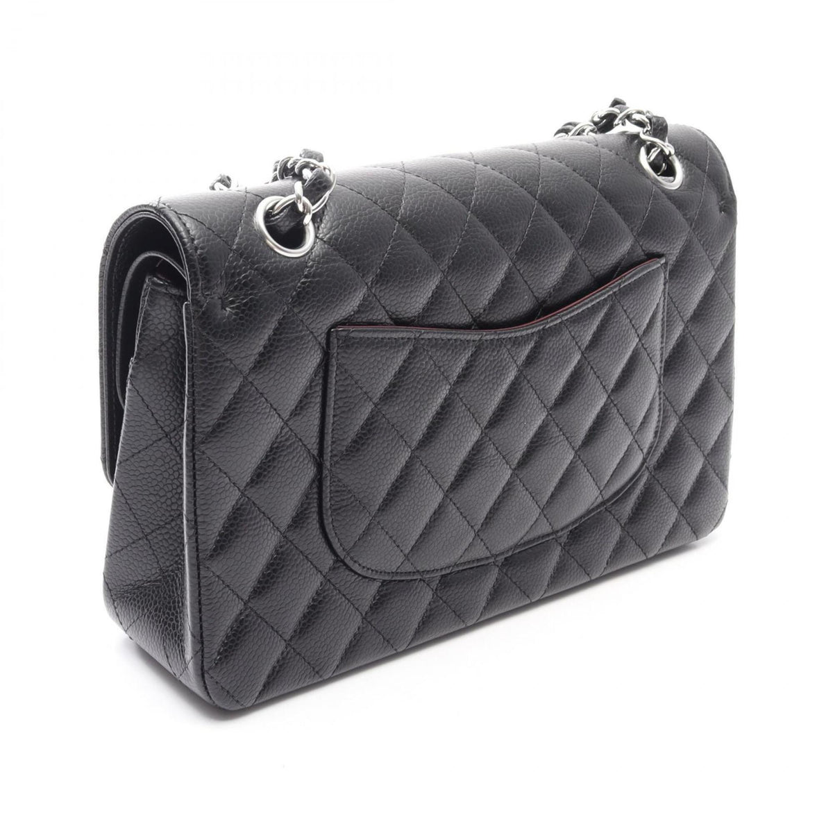 Chanel Black Grained Calfskin Shoulder Bag (Pre-Owned)