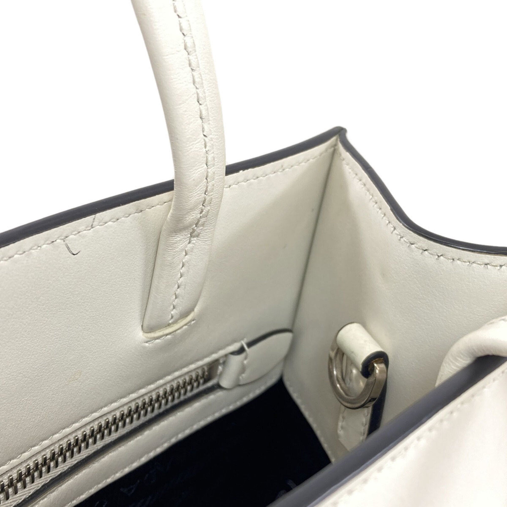 Prada White Leather Handbag (Pre-Owned)